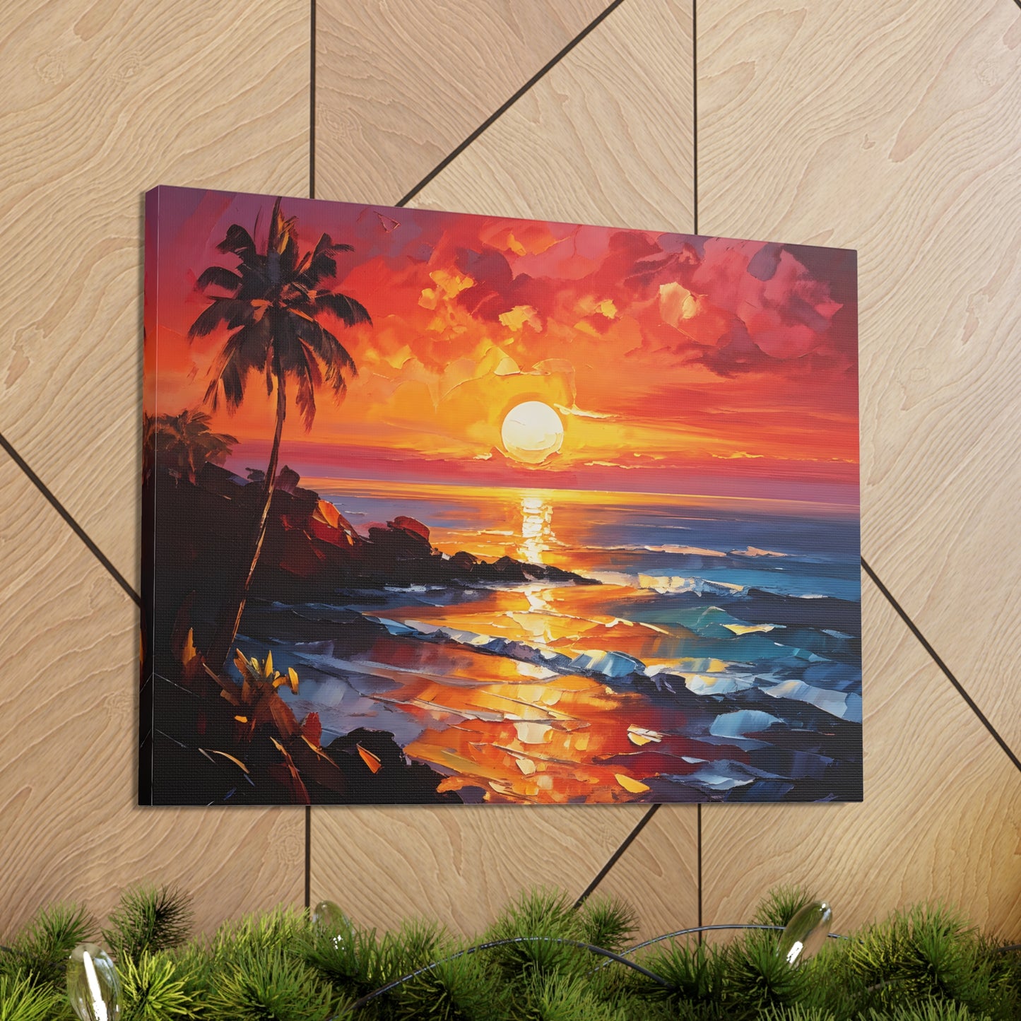 Coastal Vista: Classic Oil Painting Wall Décor