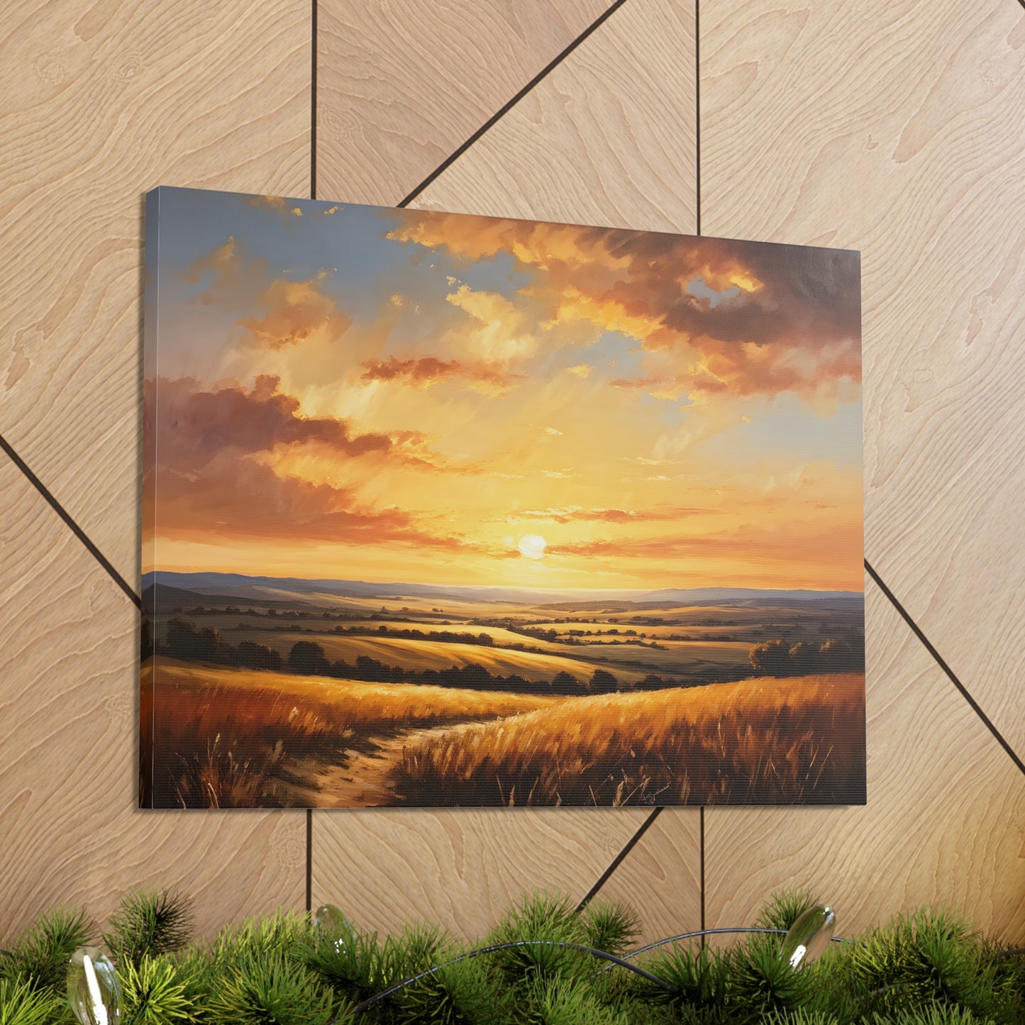 Radiant Horizon: Classic Oil Painting Wall Décor