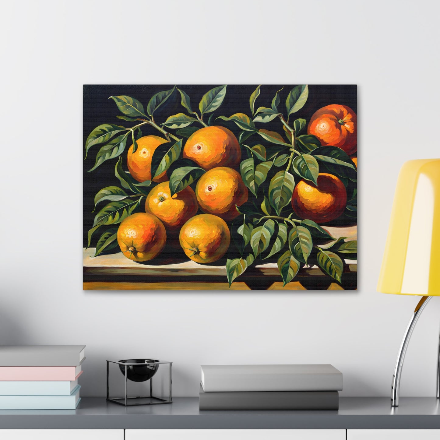 Lush Citrus: Classic Oil Painting Wall Décor