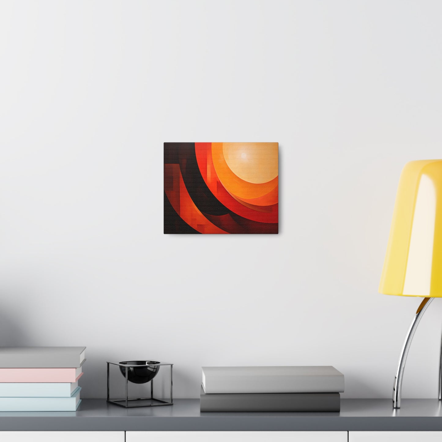 Amber Aura: Abstract Wall Décor