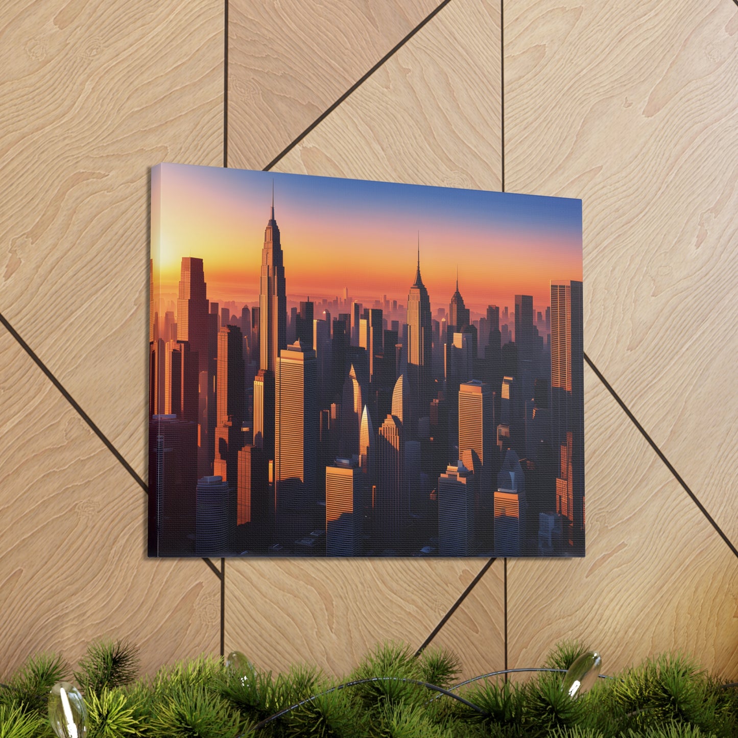 Urban Dawn: Cityscape Wall Décor