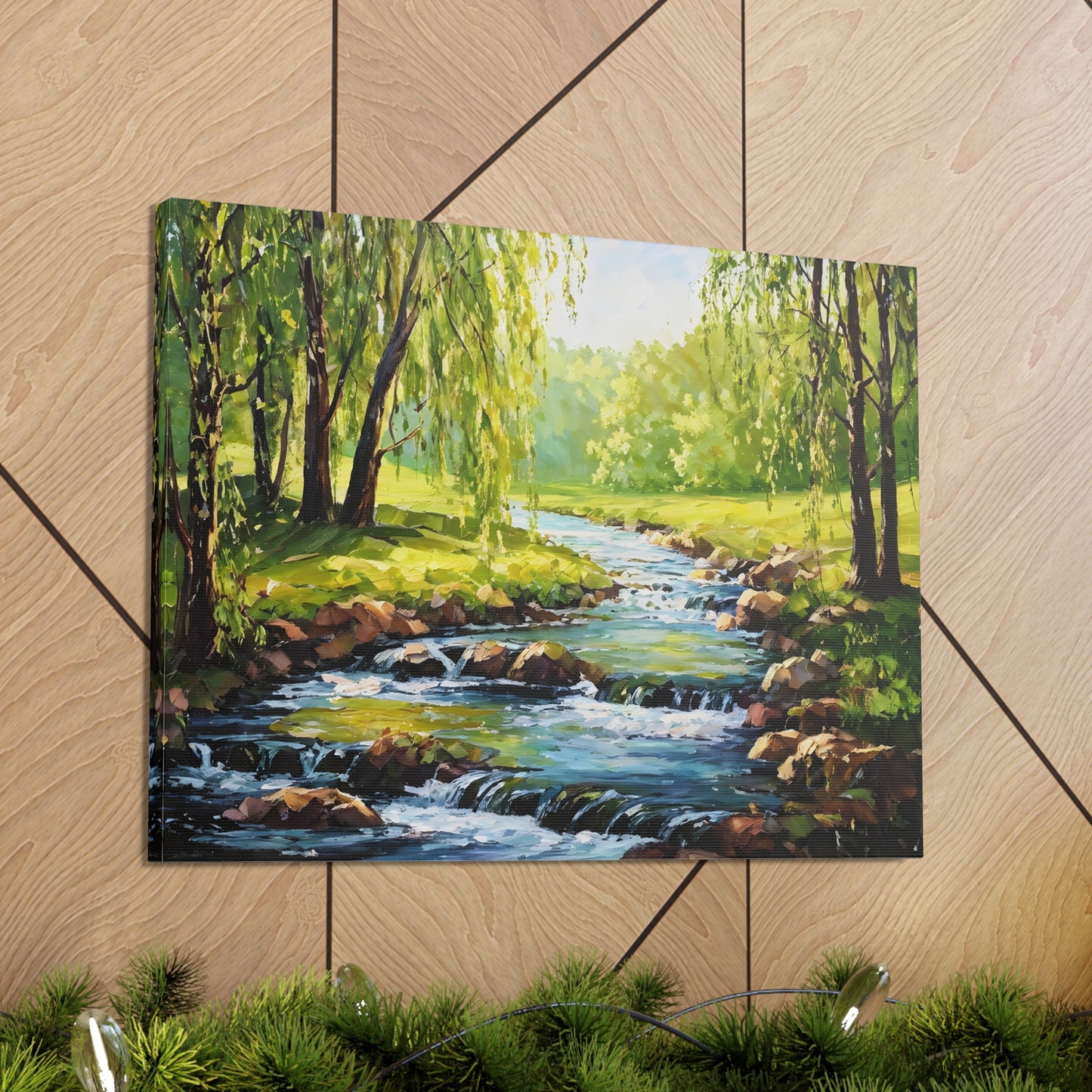 Whispering Glade: Classic Oil Painting Wall Décor