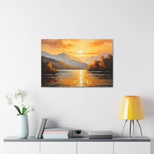 Mountain Glade: Classic Oil Painting Wall Décor