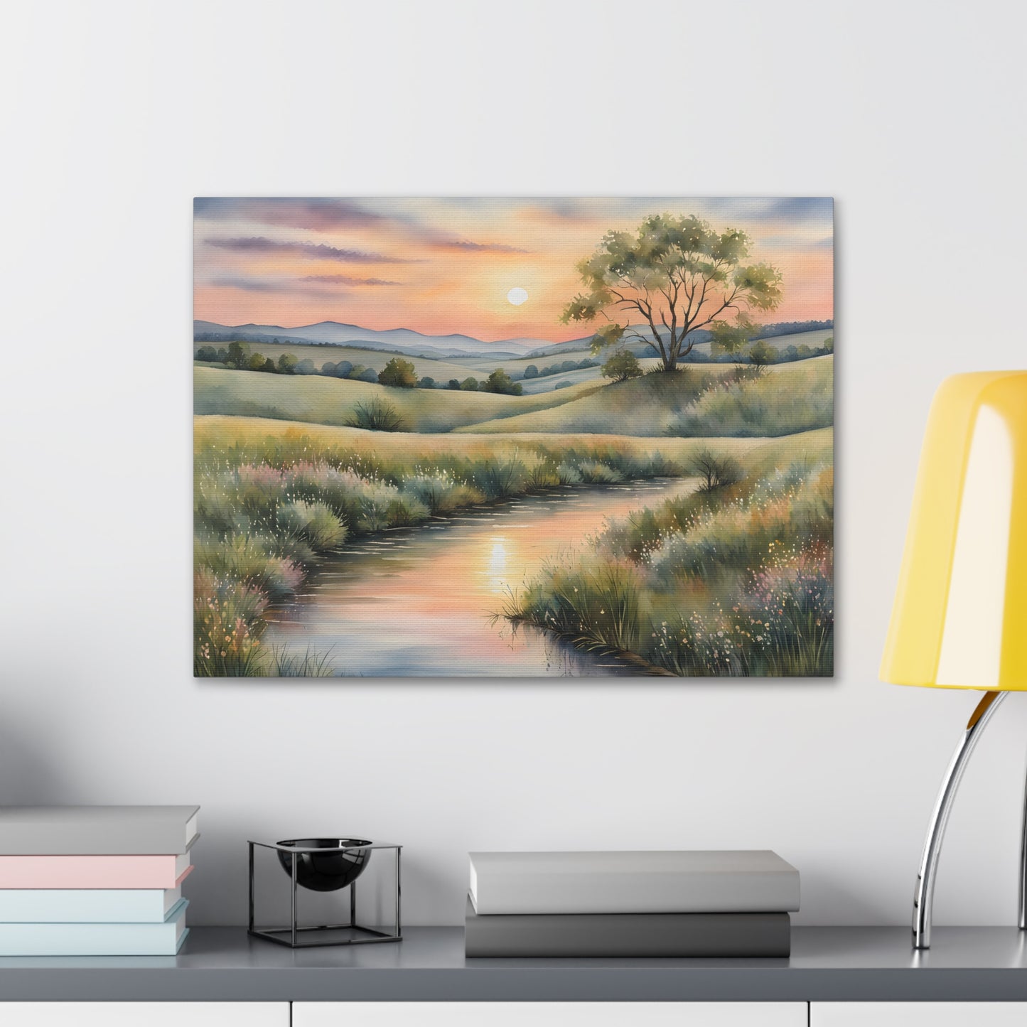 Serene Meadows: Watercolor Wall Décor