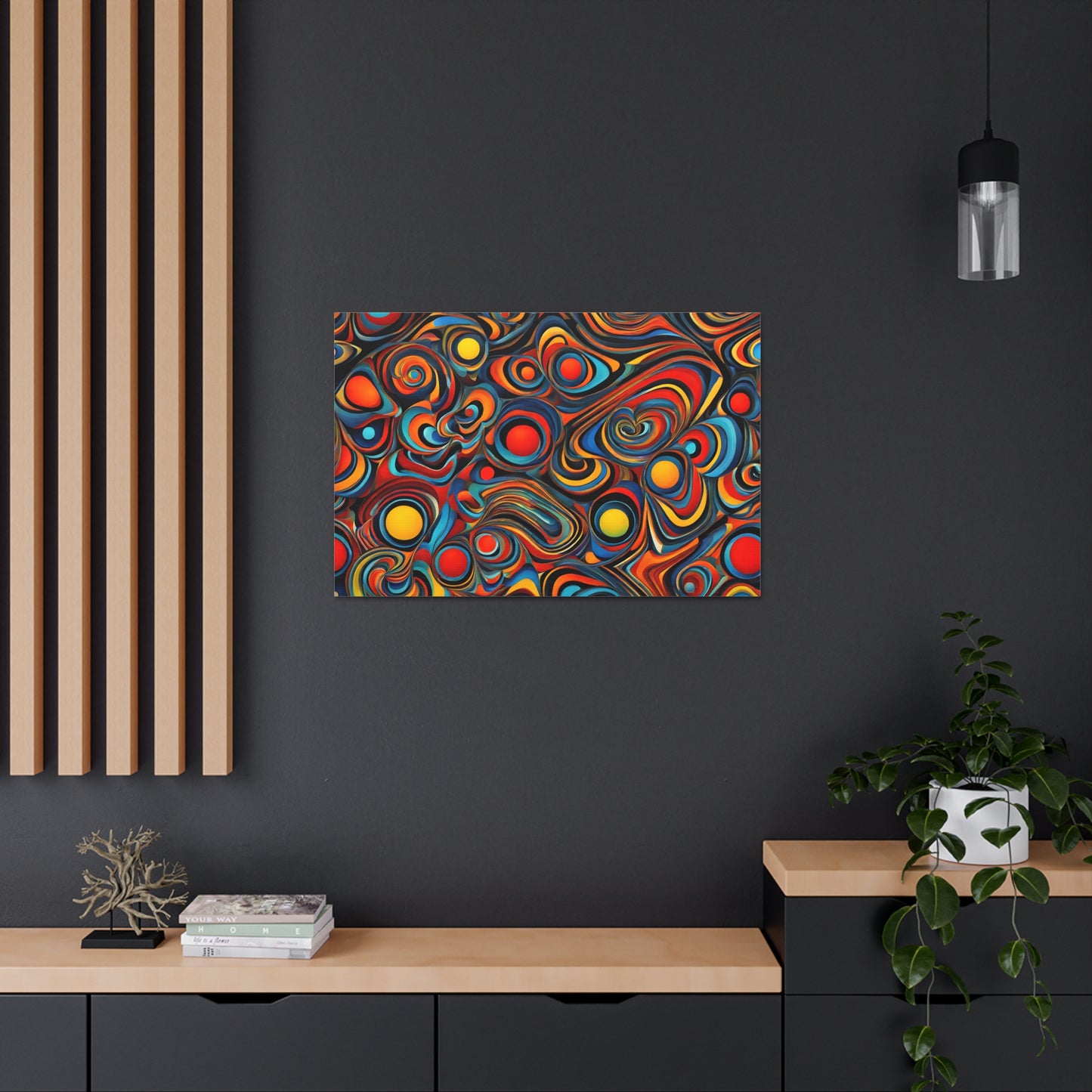 Velvet Tapestry: Abstract Wall Décor