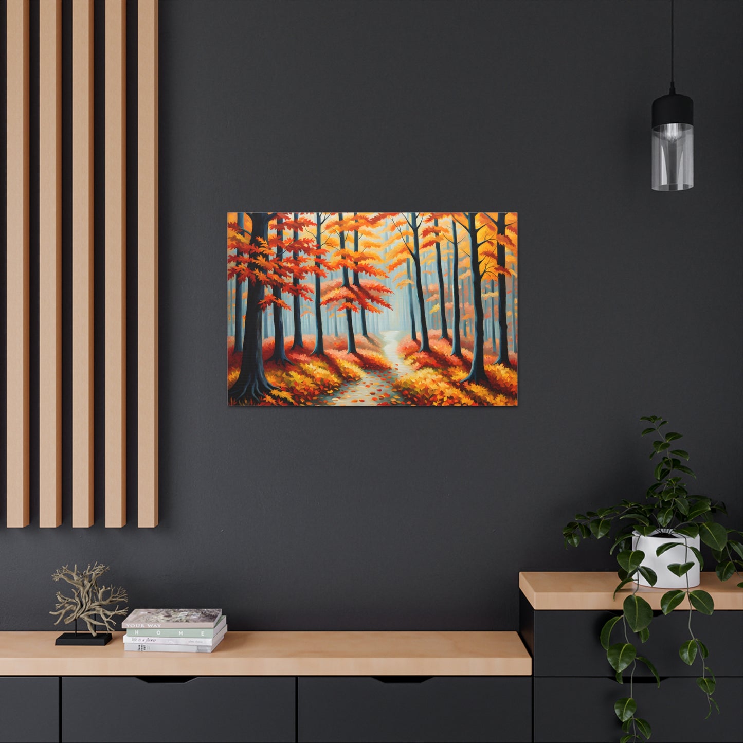 Autumn Drift: Classic Oil Painting Wall Décor