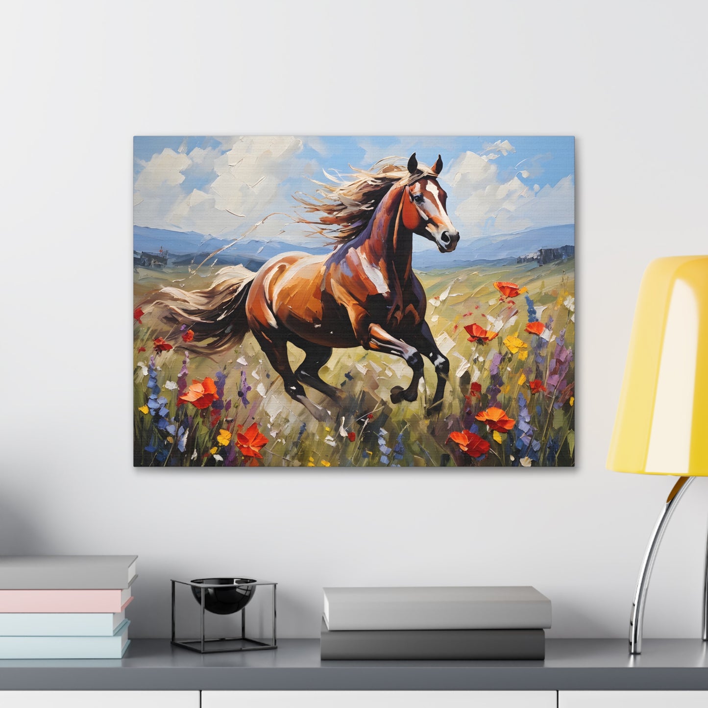 Field of Wild Flowers: Classic Oil Painting Wall Décor