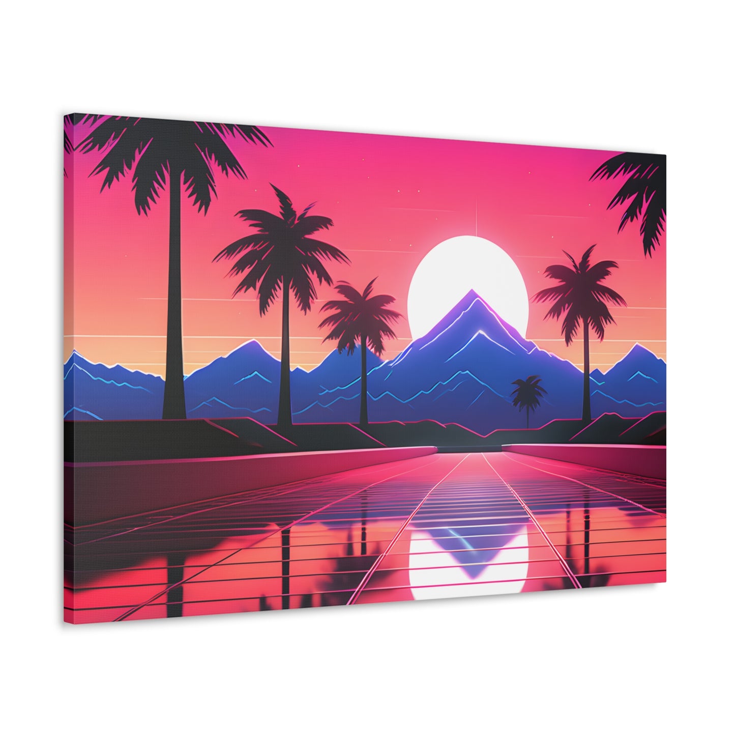 Palmwave: Outrun Wall Décor