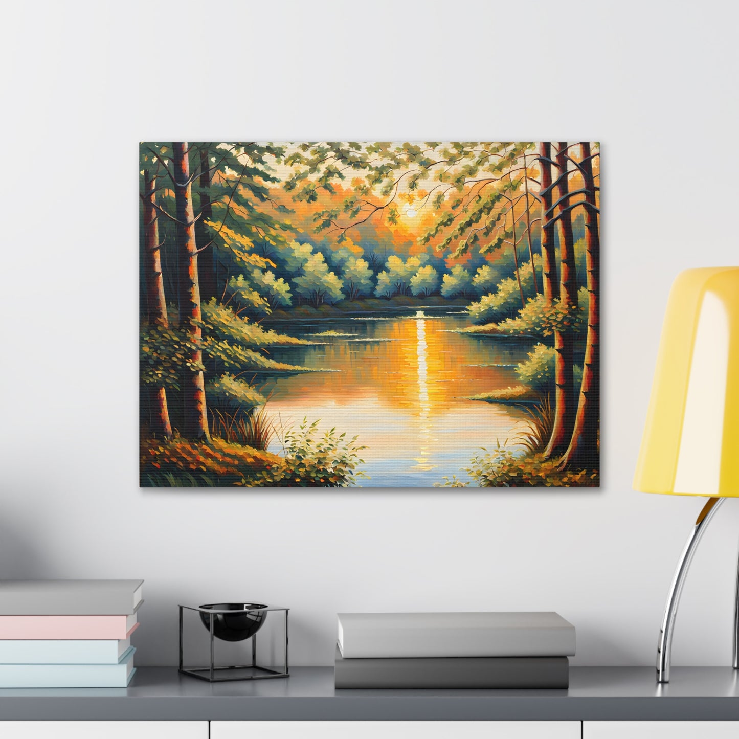 Golden Woods: Classic Oil Painting Wall Décor