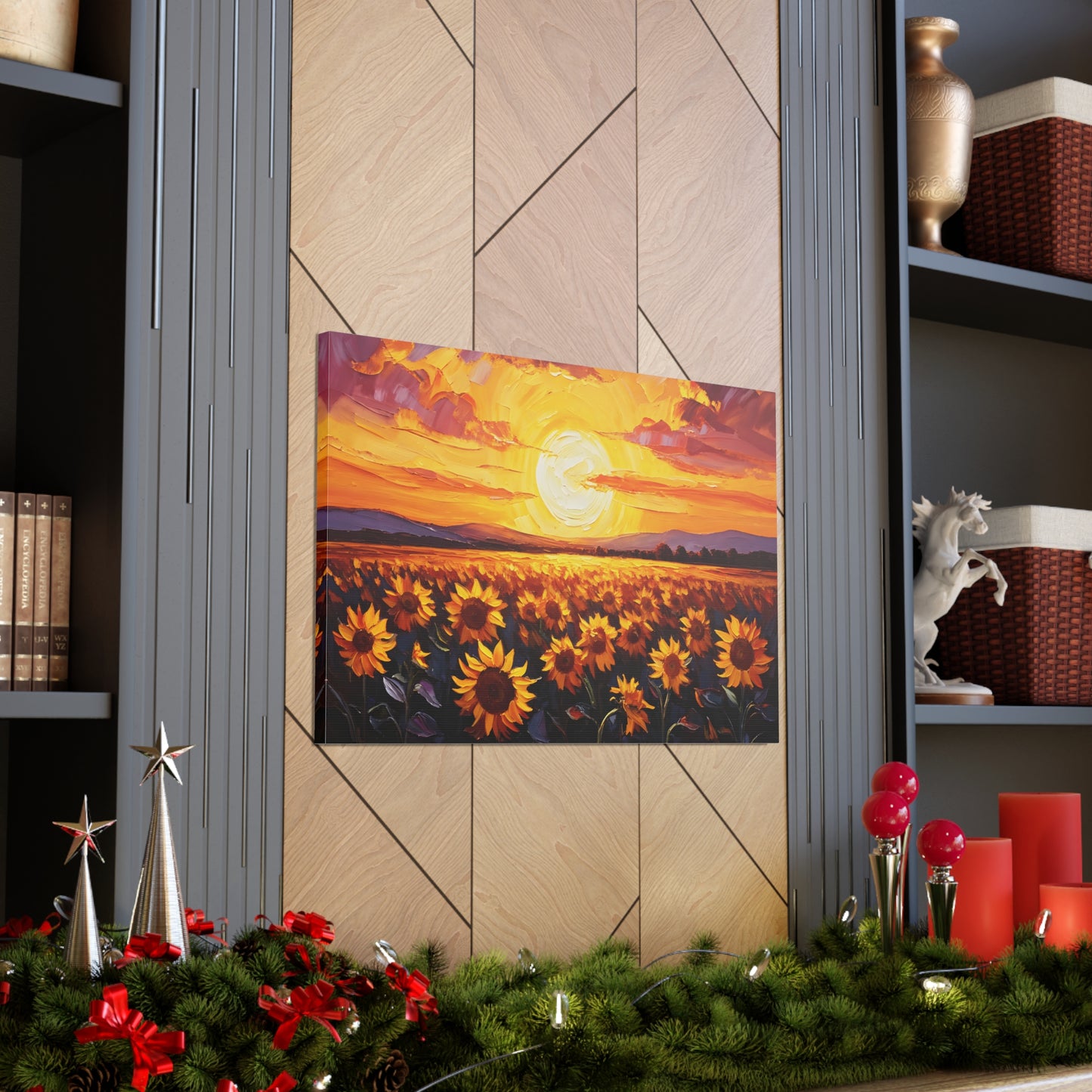 Glowing Garden: Classic Oil Painting Wall Décor