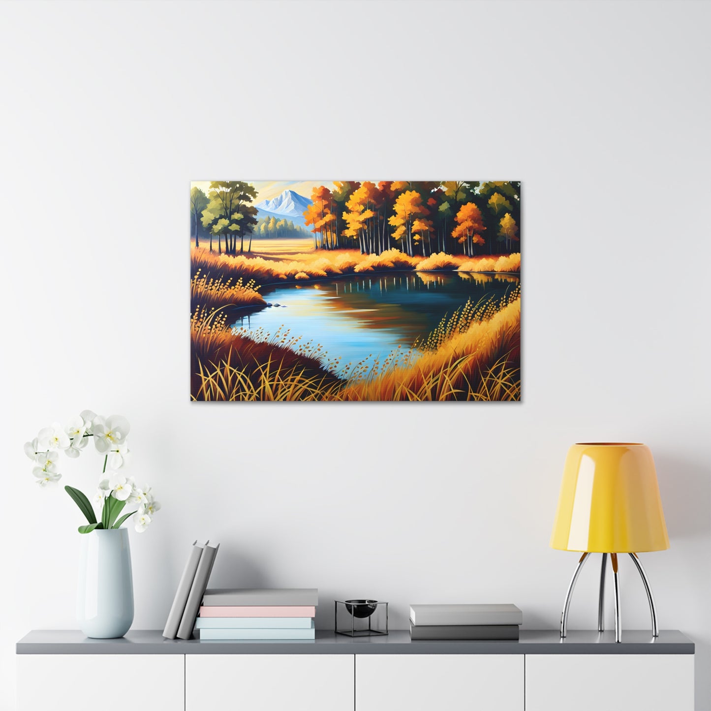 Whispers of Fall: Classic Oil Painting Wall Décor