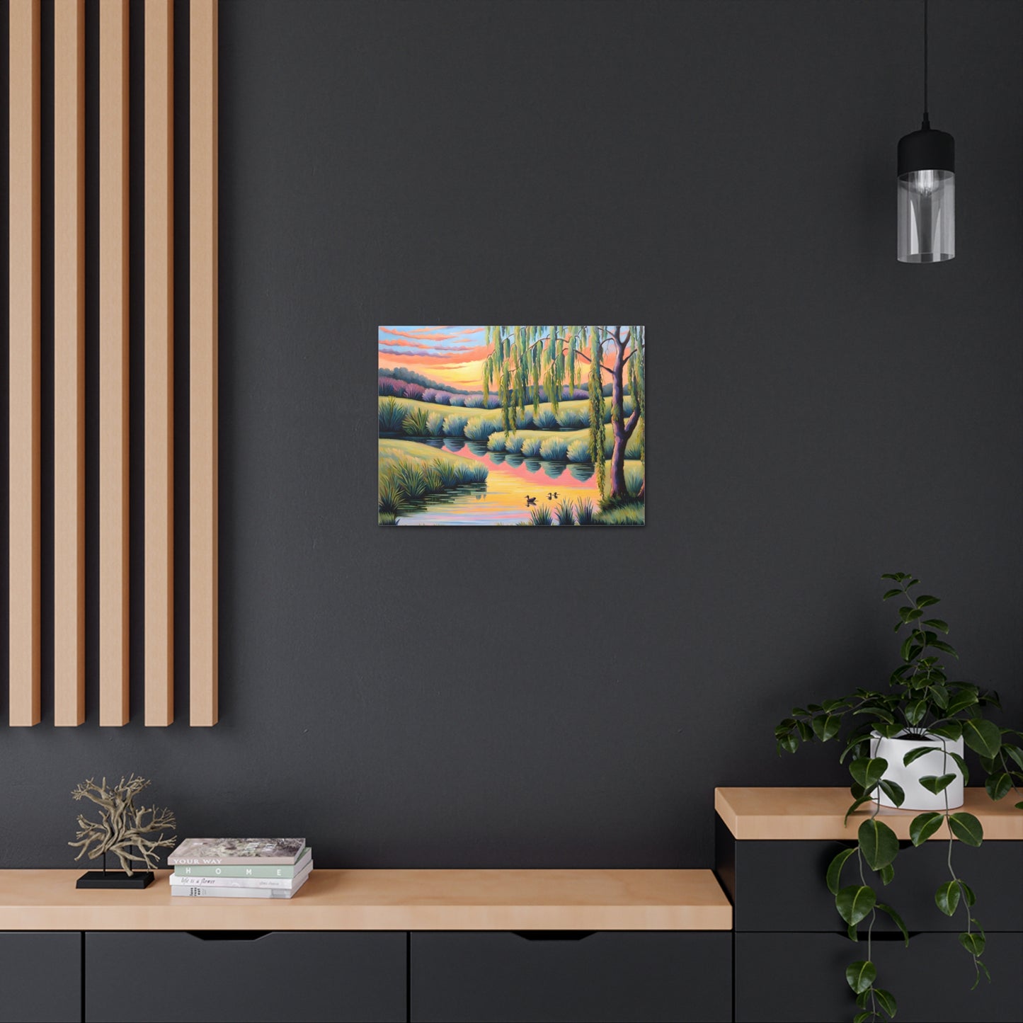 Tranquil Horizon: Classic Oil Painting Wall Décor