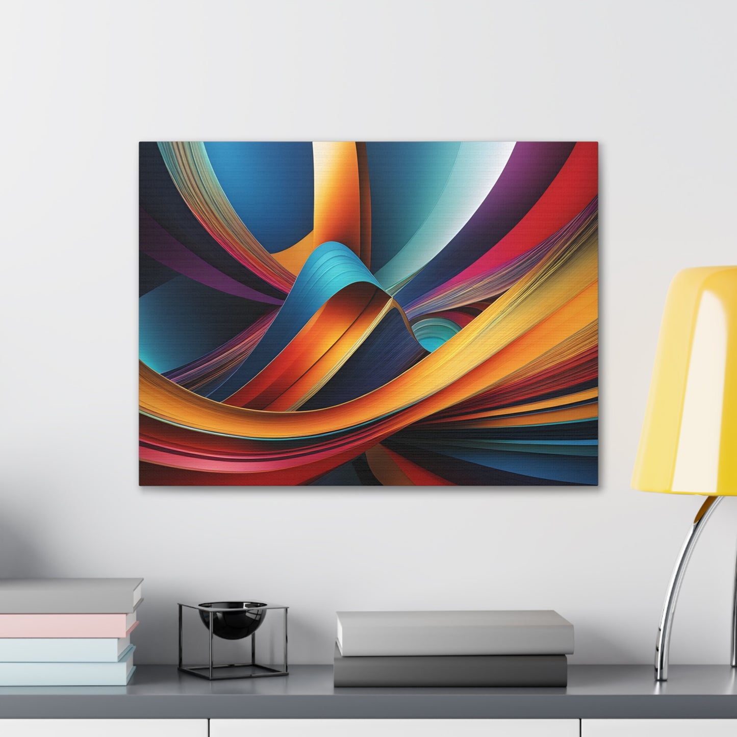 Etheric Waves: Abstract Wall Décor