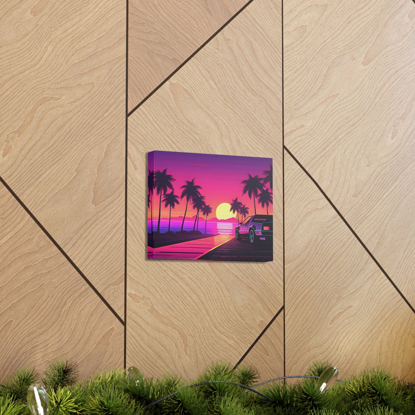 Sunset Synth: Outrun Wall Décor