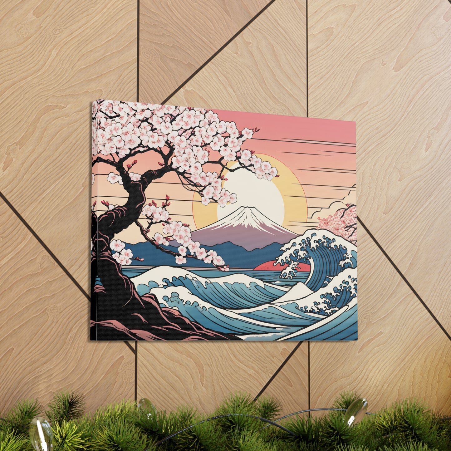 Cherry Blossom Symphony: Ukiyo-e Wall Décor