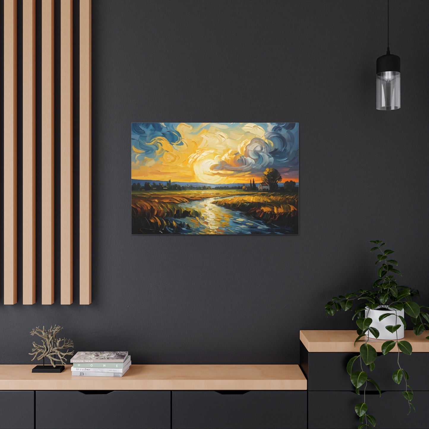 River’s Bend: Classic Oil Painting Wall Décor