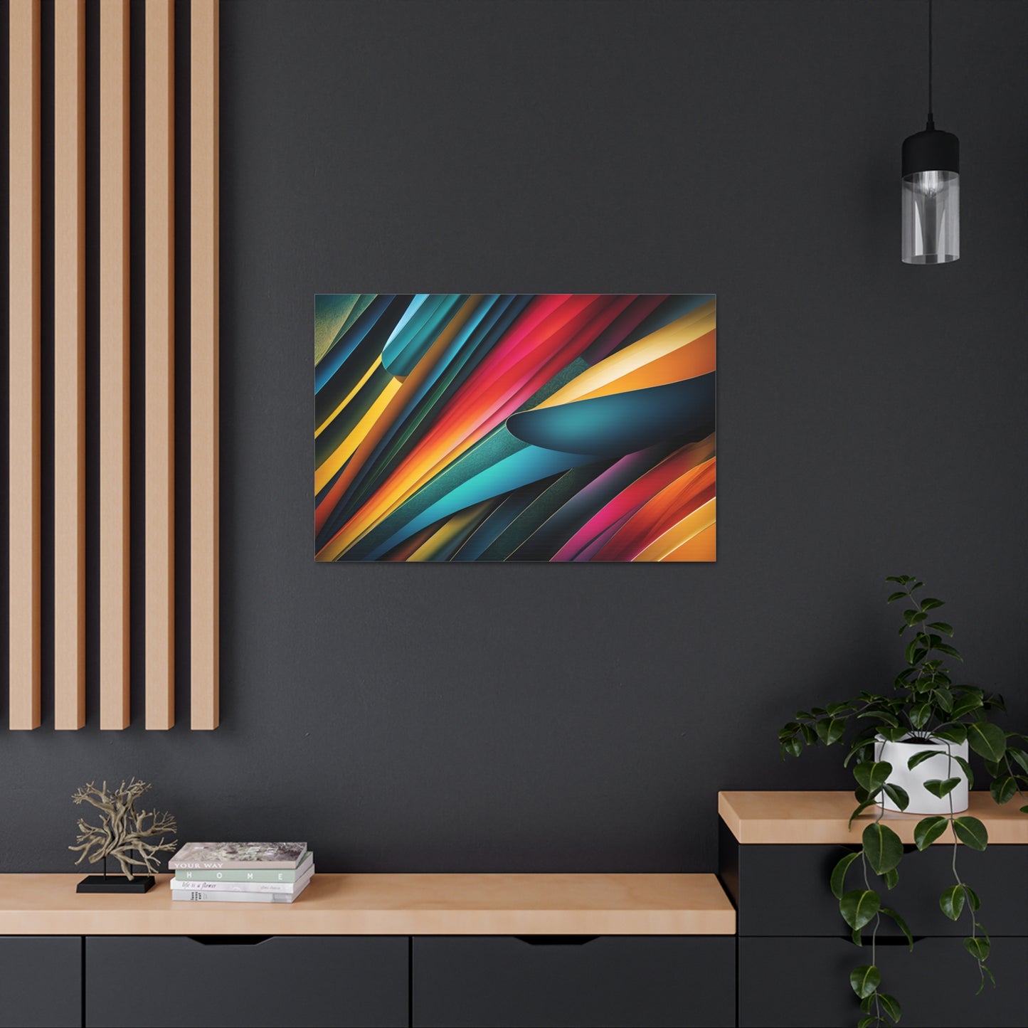 Velvet Stream: Abstract Wall Décor