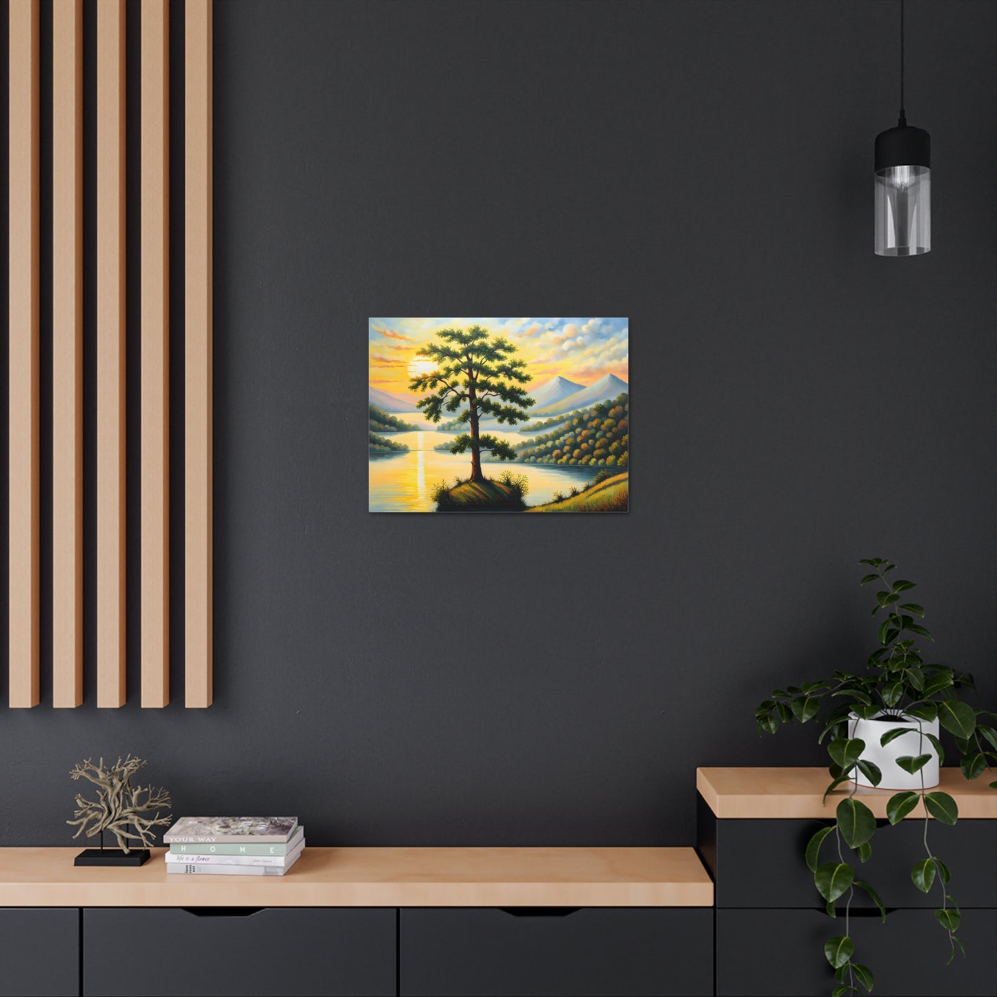 Green Haven: Classic Oil Painting Wall Décor