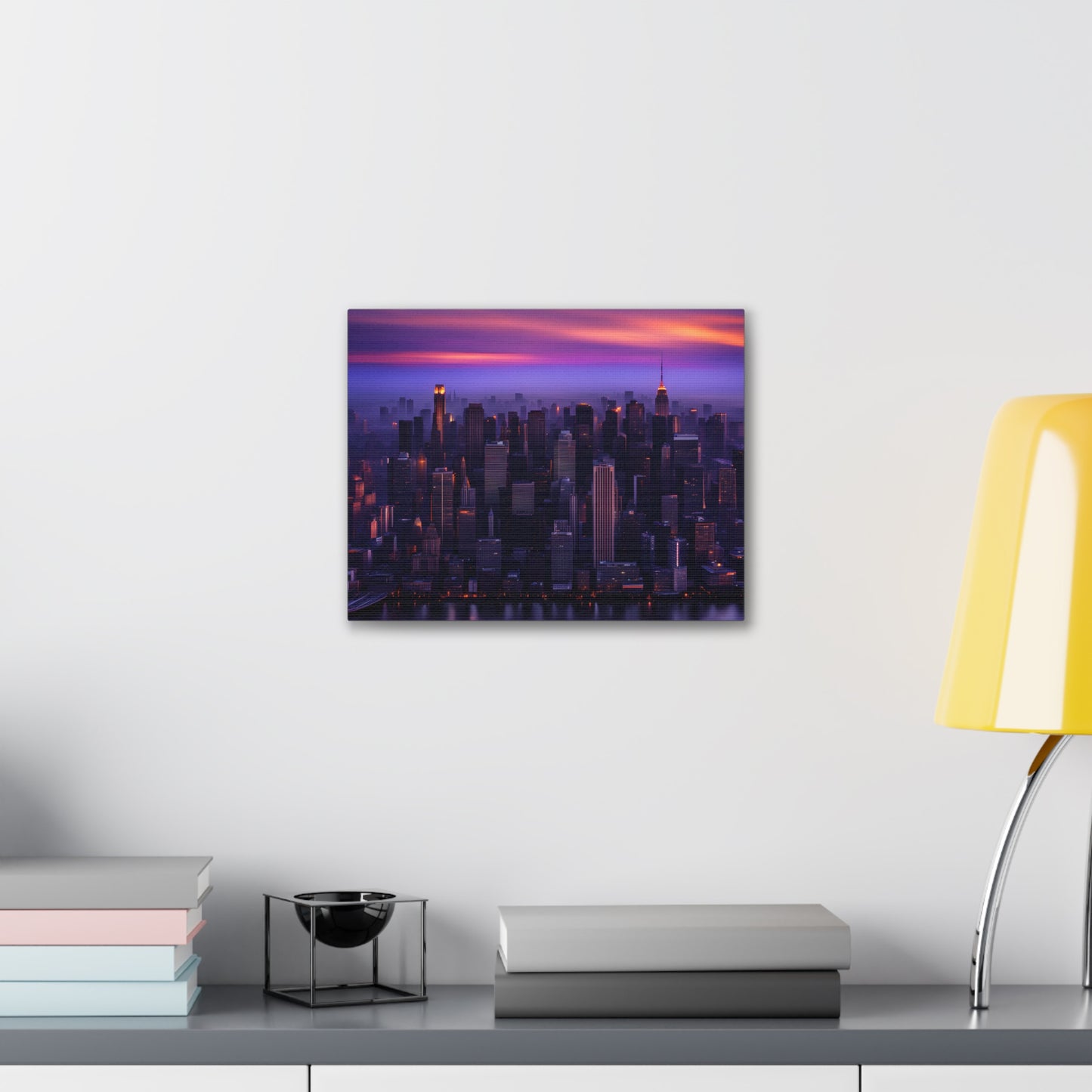 Metropolis Twilight: Cityscape Wall Décor