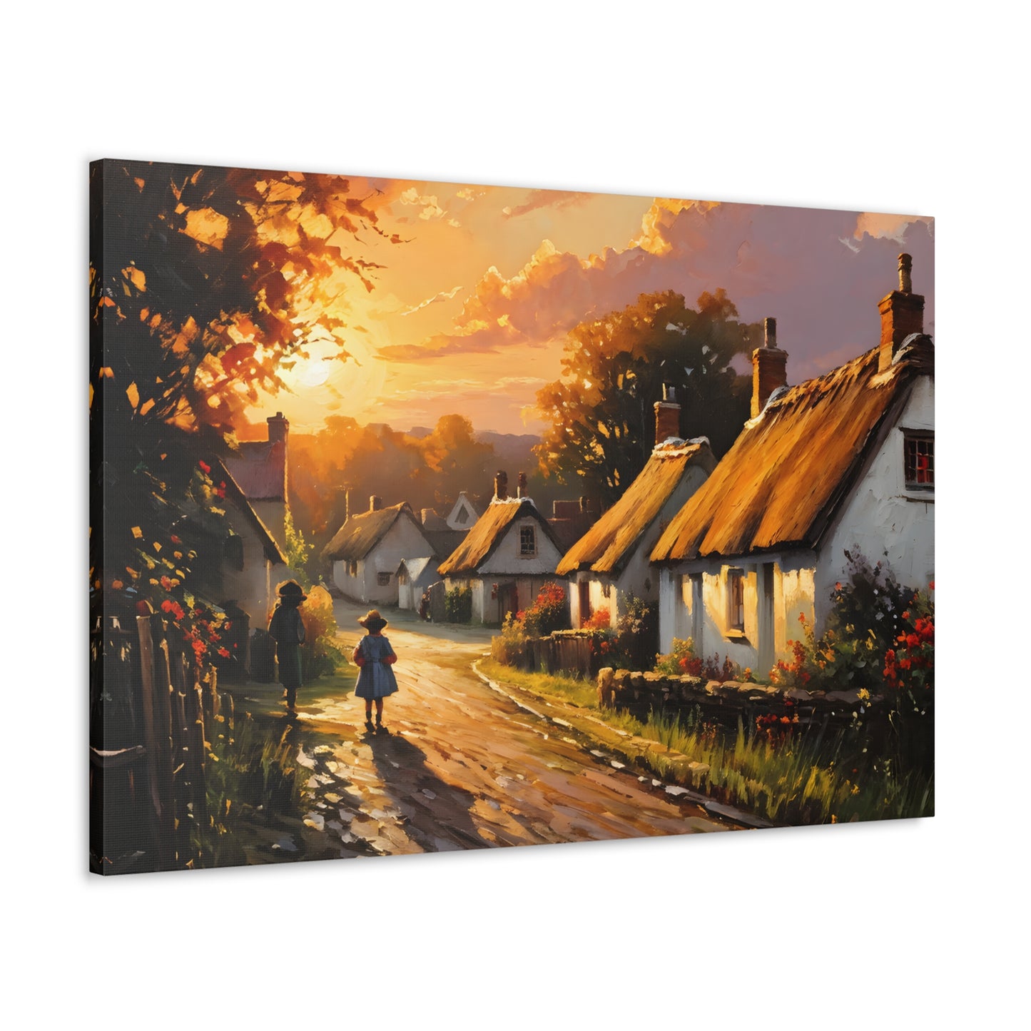 Celestial Skies: Classic Oil Painting Wall Décor