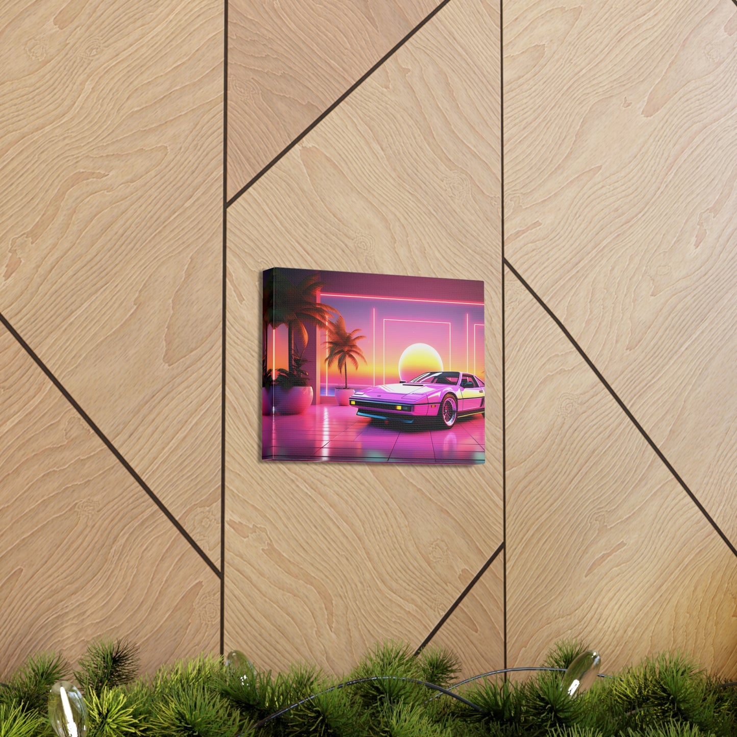 Cruisin Chromatic: Outrun Wall Décor