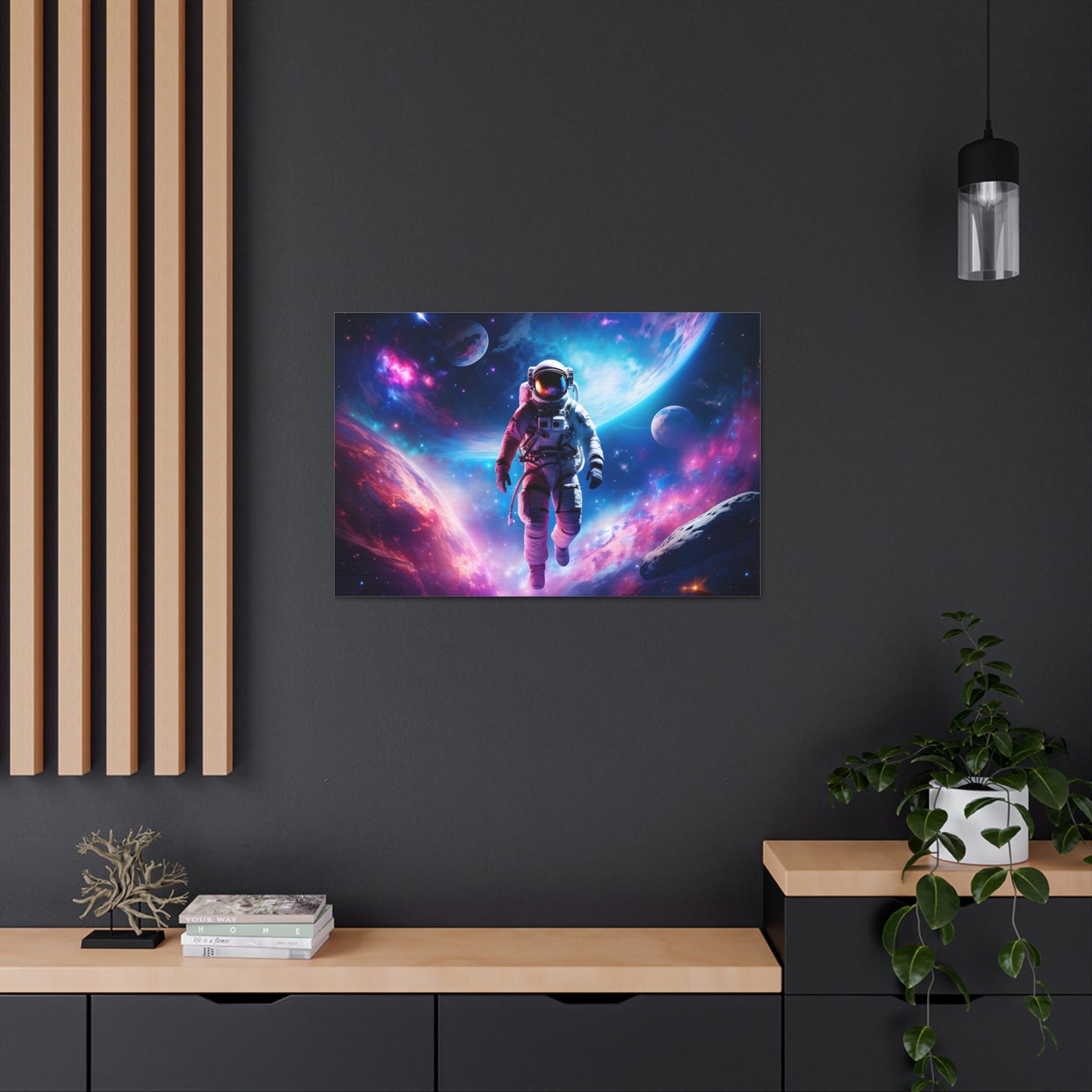 Astronaut's Ascent: Space Wall Décor