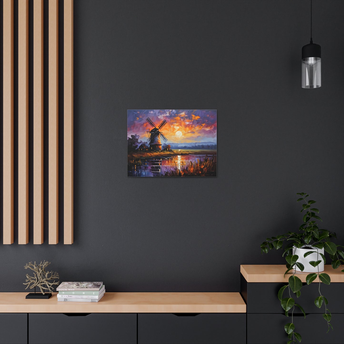 Verdant Horizon: Classic Oil Painting Wall Décor