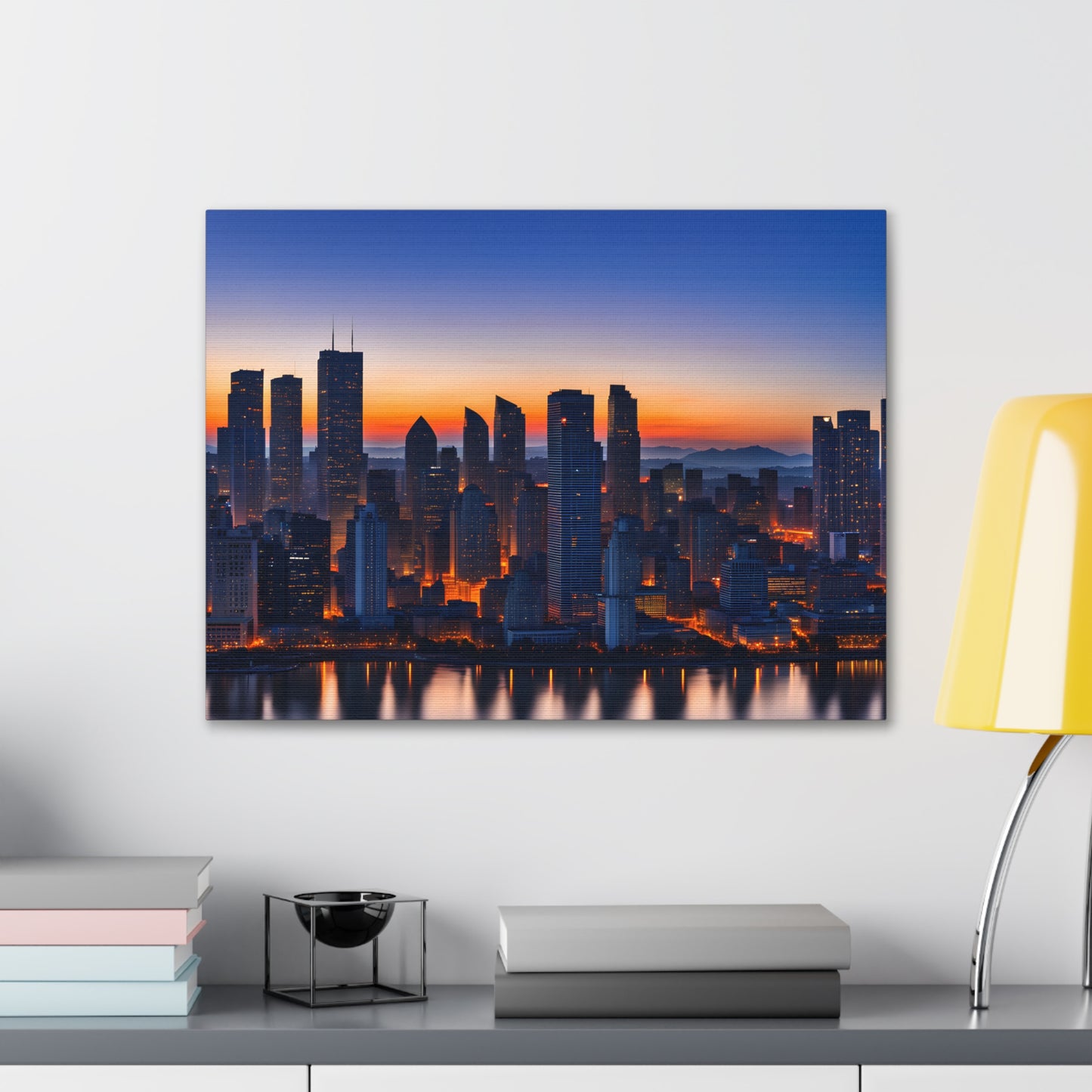 Evening Skyline: Cityscape Wall Décor