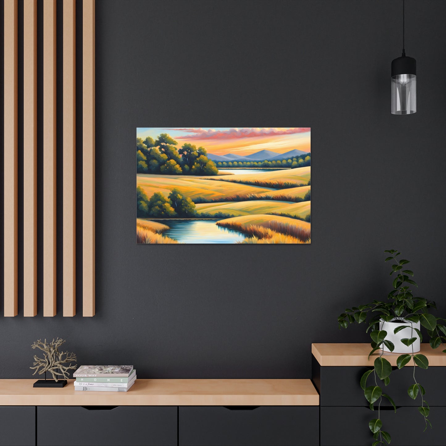 Whispering Meadows: Classic Oil Painting Wall Décor