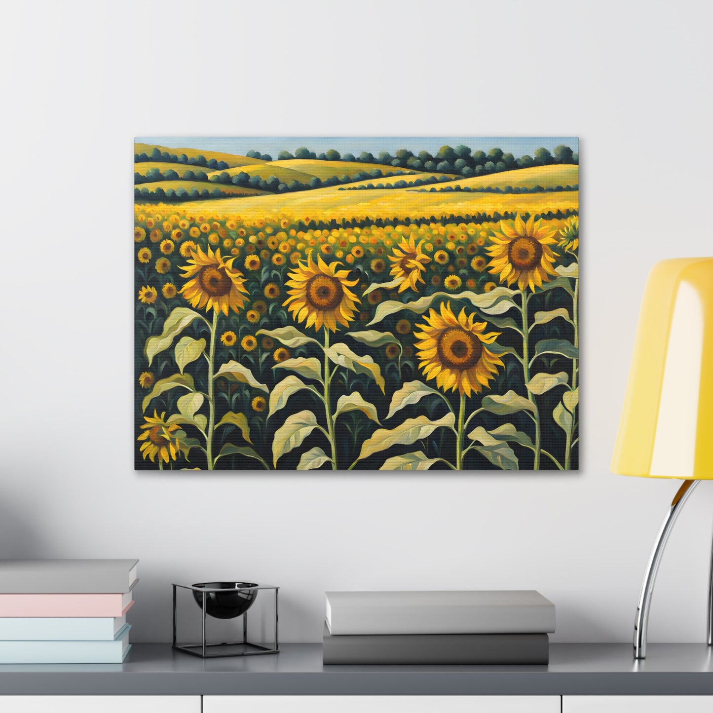 Basking Sunflowers: Classic Oil Painting Wall Décor