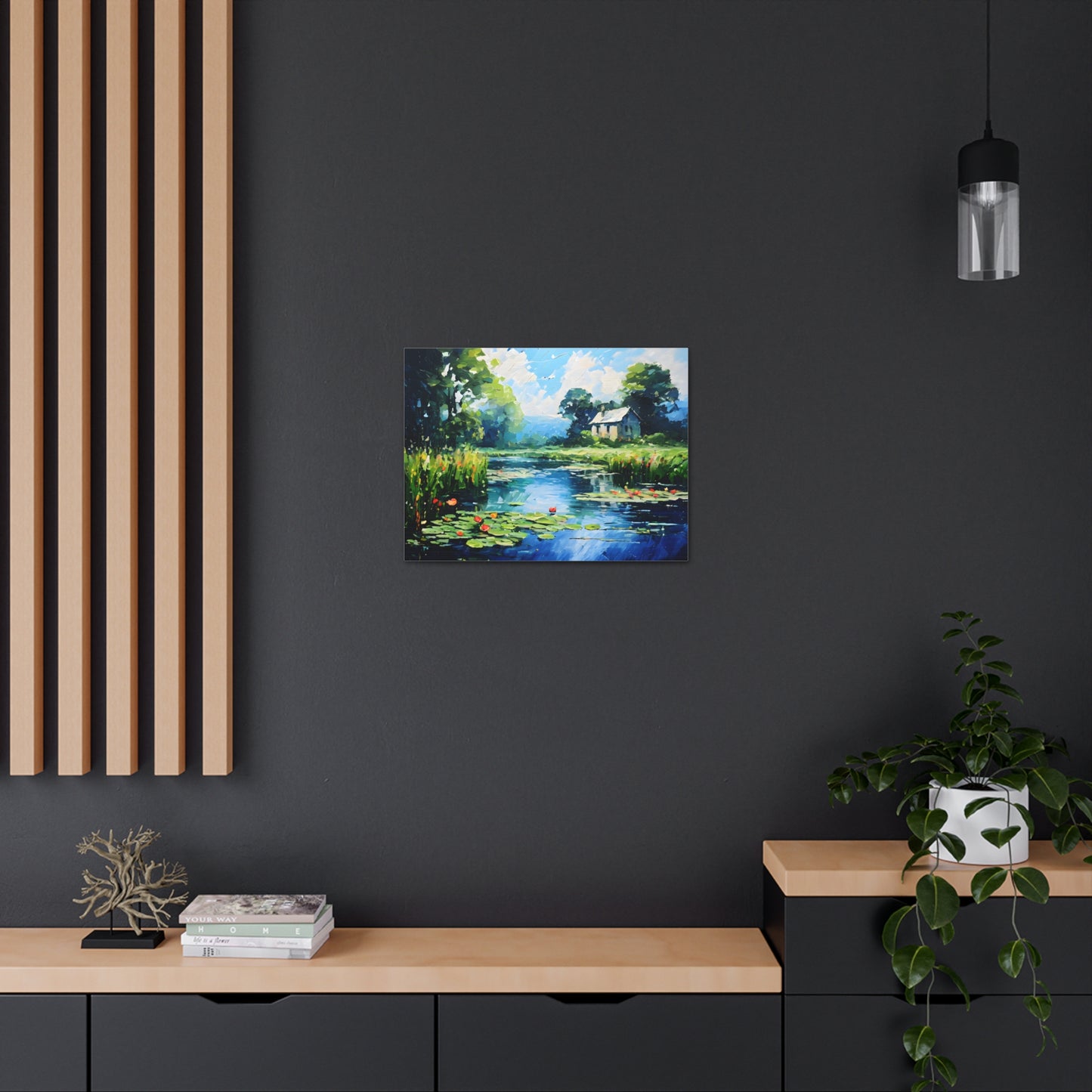 Dockside Delight: Classic Oil Painting Wall Décor