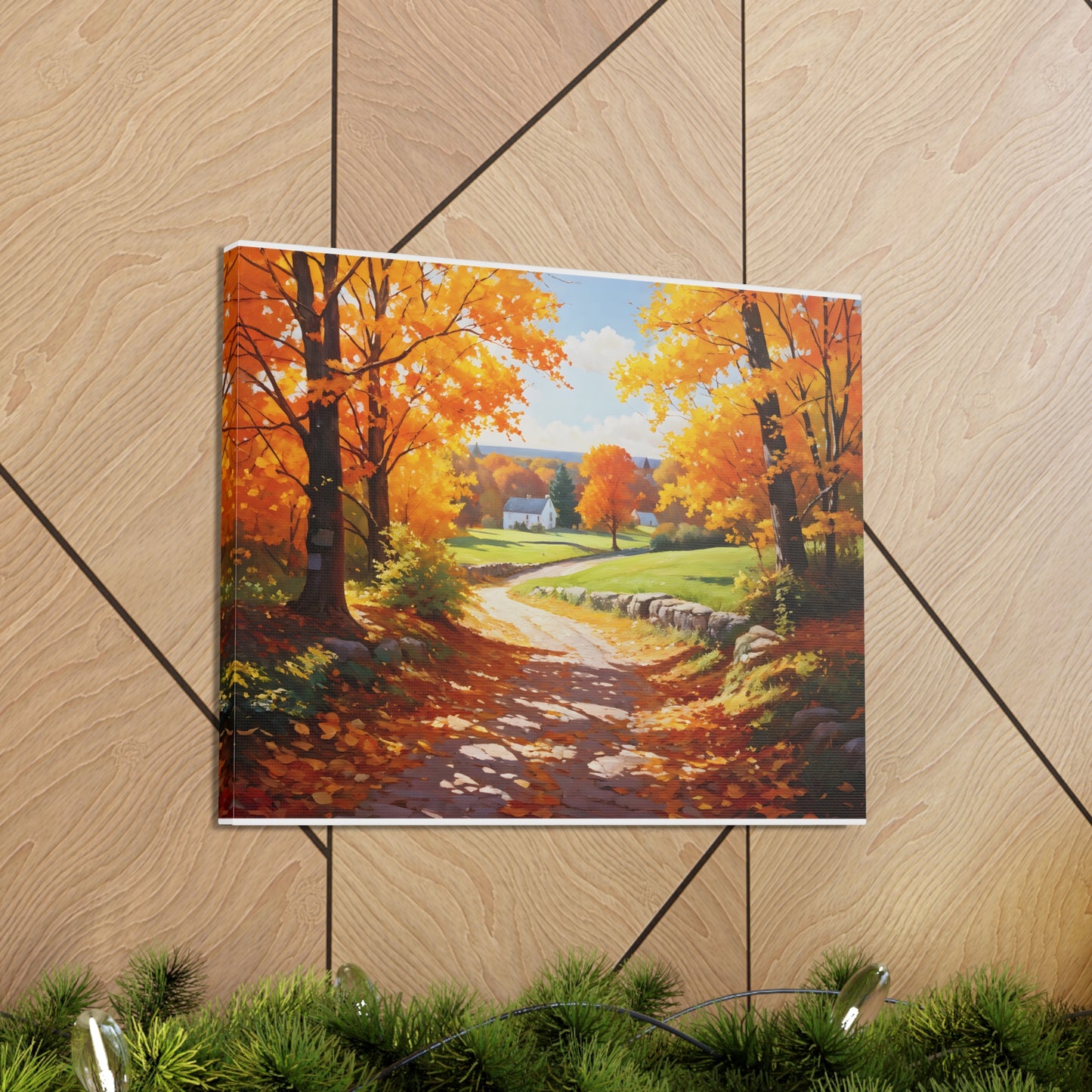 Autumn Serenity: Classic Oil Painting Wall Décor