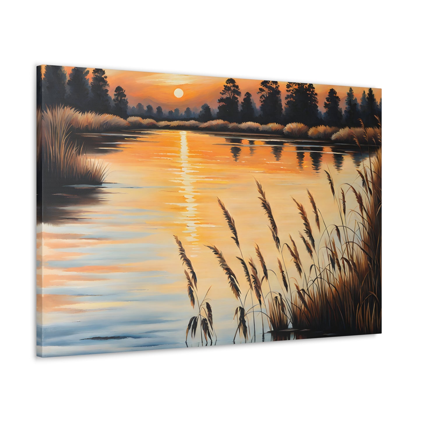 Morning Silence: Classic Oil Painting Wall Décor