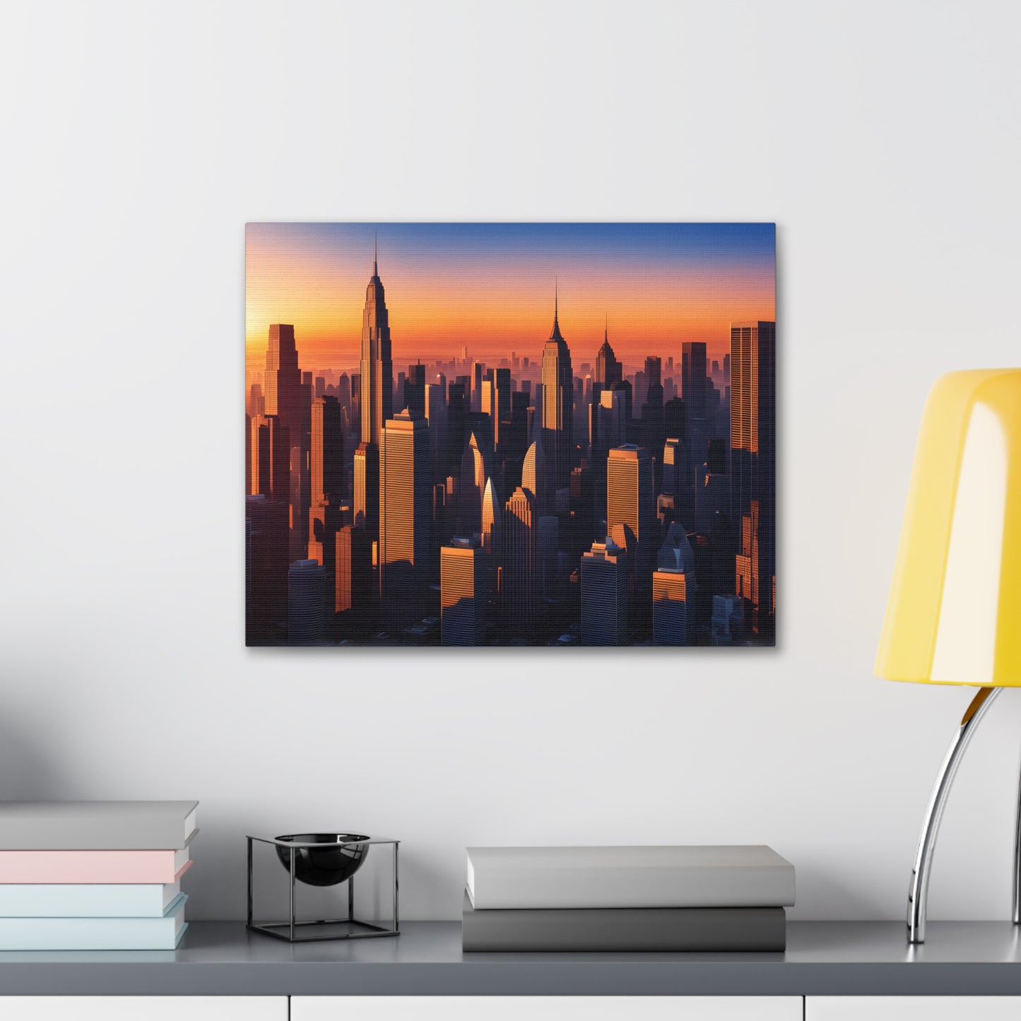 Urban Dawn: Cityscape Wall Décor