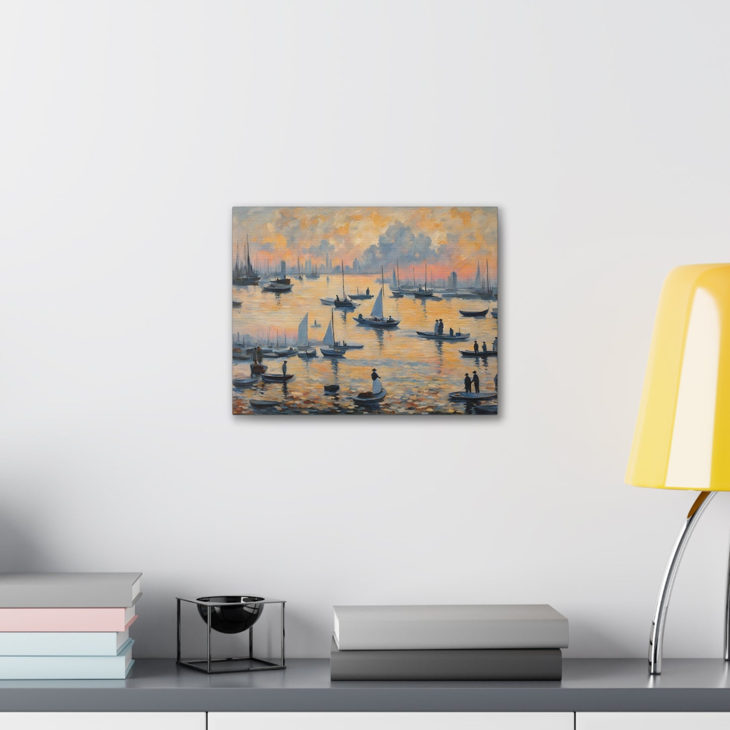 Sunset Shores: Classic Oil Painting Wall Décor