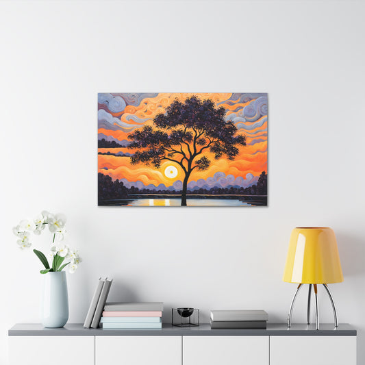 Soft Sky: Classic Oil Painting Wall Décor