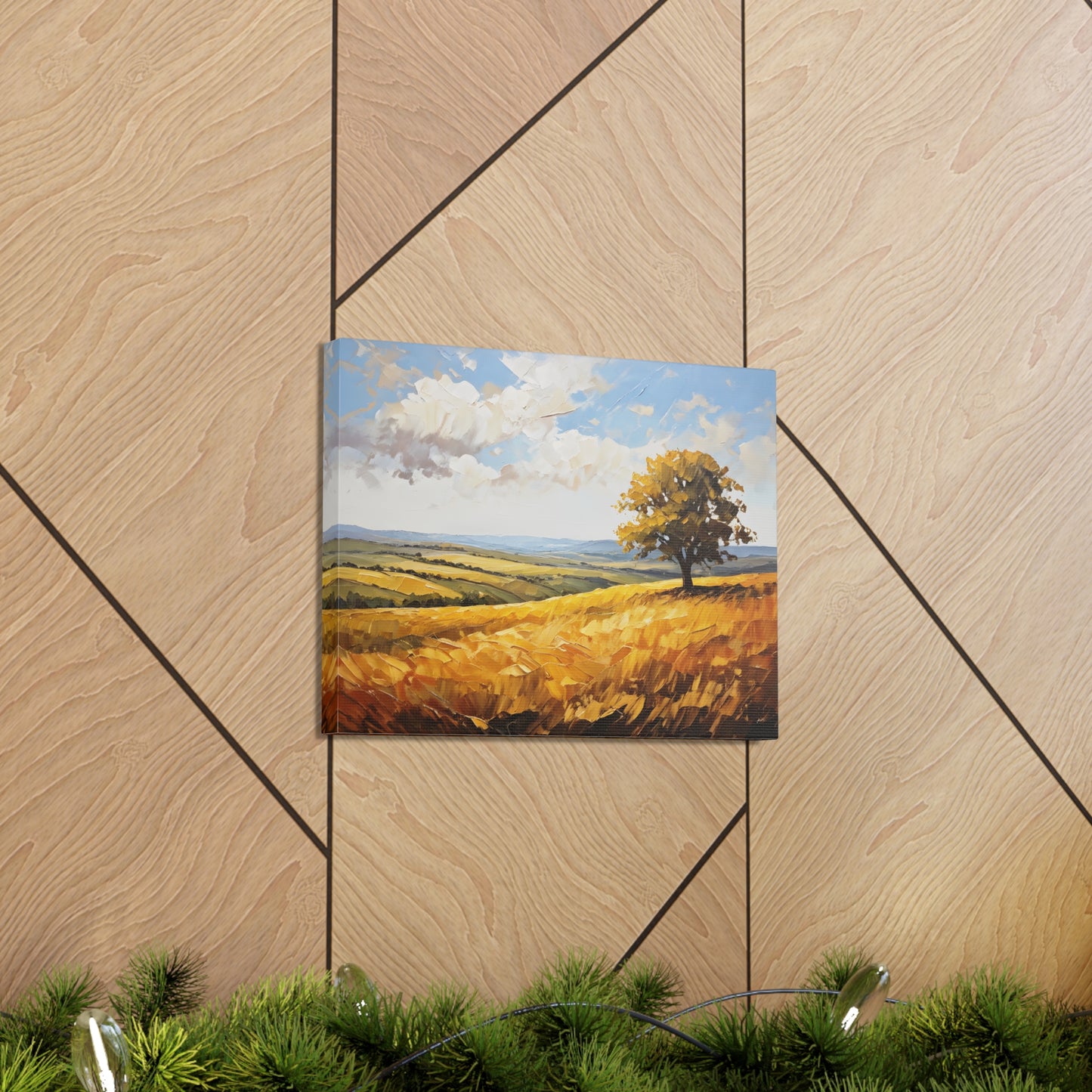 Windblown Meadows: Classic Oil Painting Wall Décor