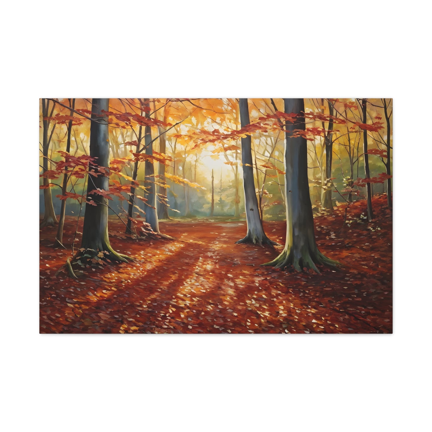 Woodland Trail: Classic Oil Painting Wall Décor