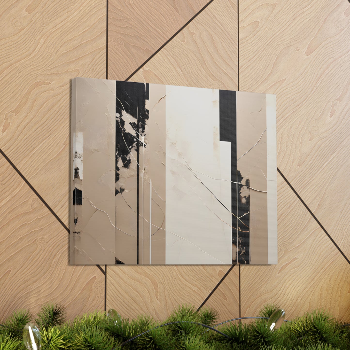 Minimalist Mirage: Abstract Beige Wall Décor