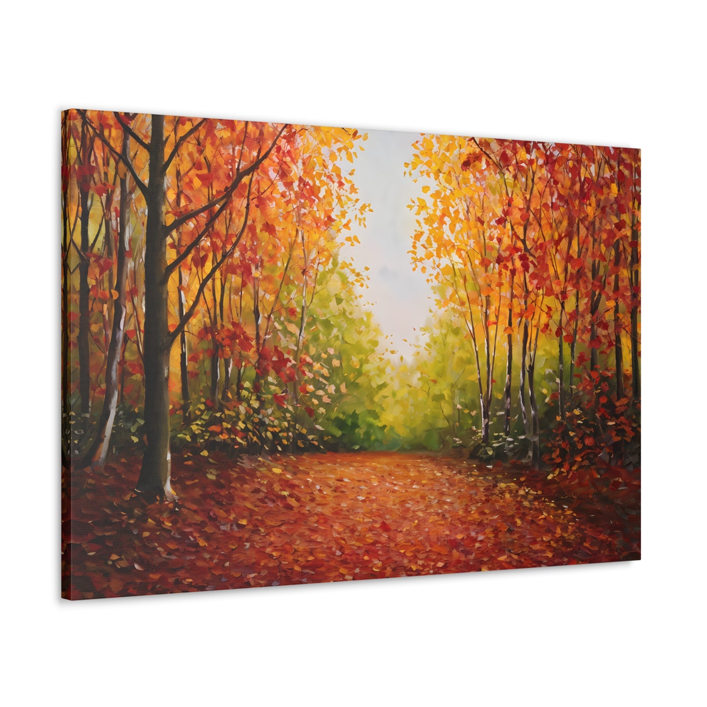 Autumn’s Embrace: Classic Oil Painting Wall Décor