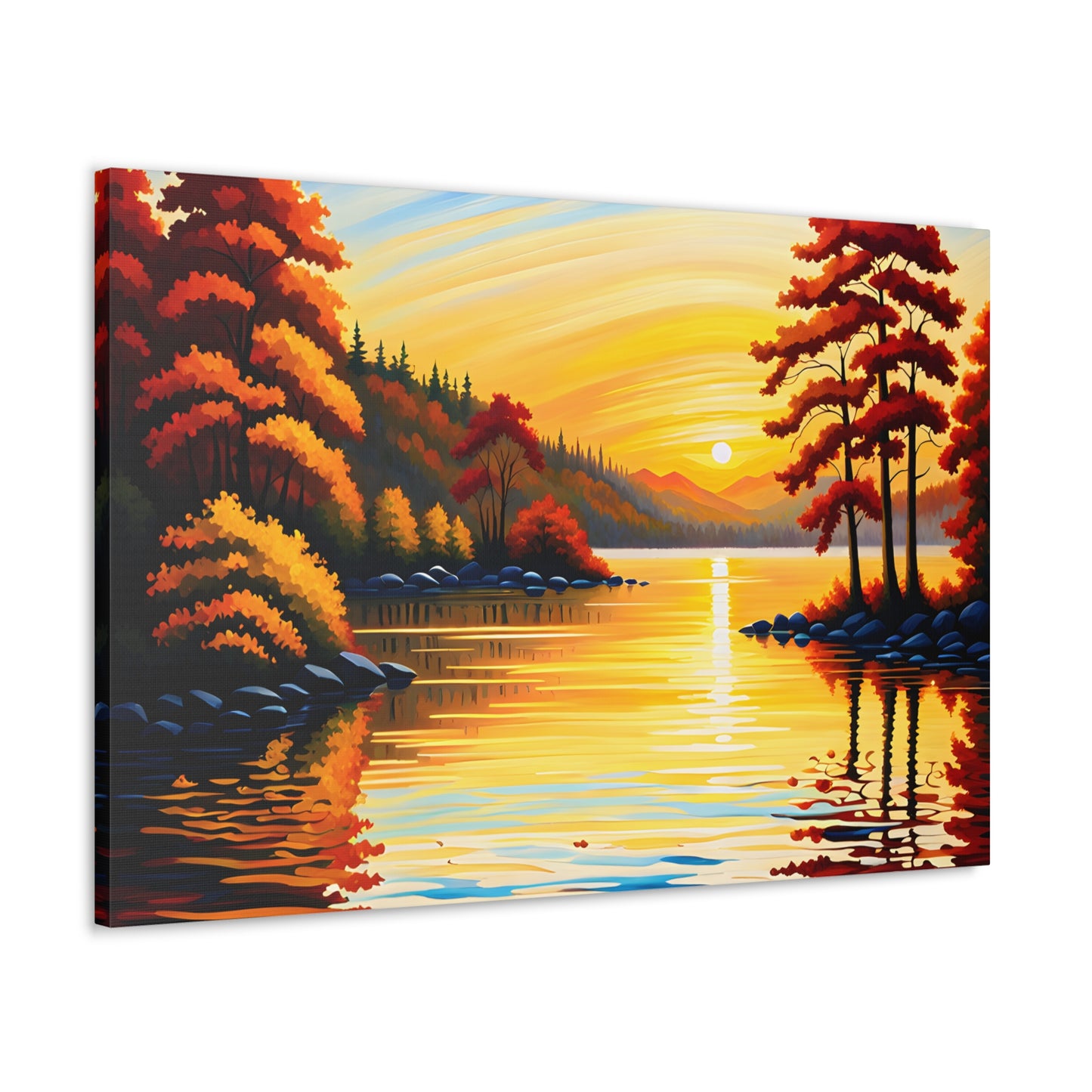 Coastal Dawn: Classic Oil Painting Wall Décor