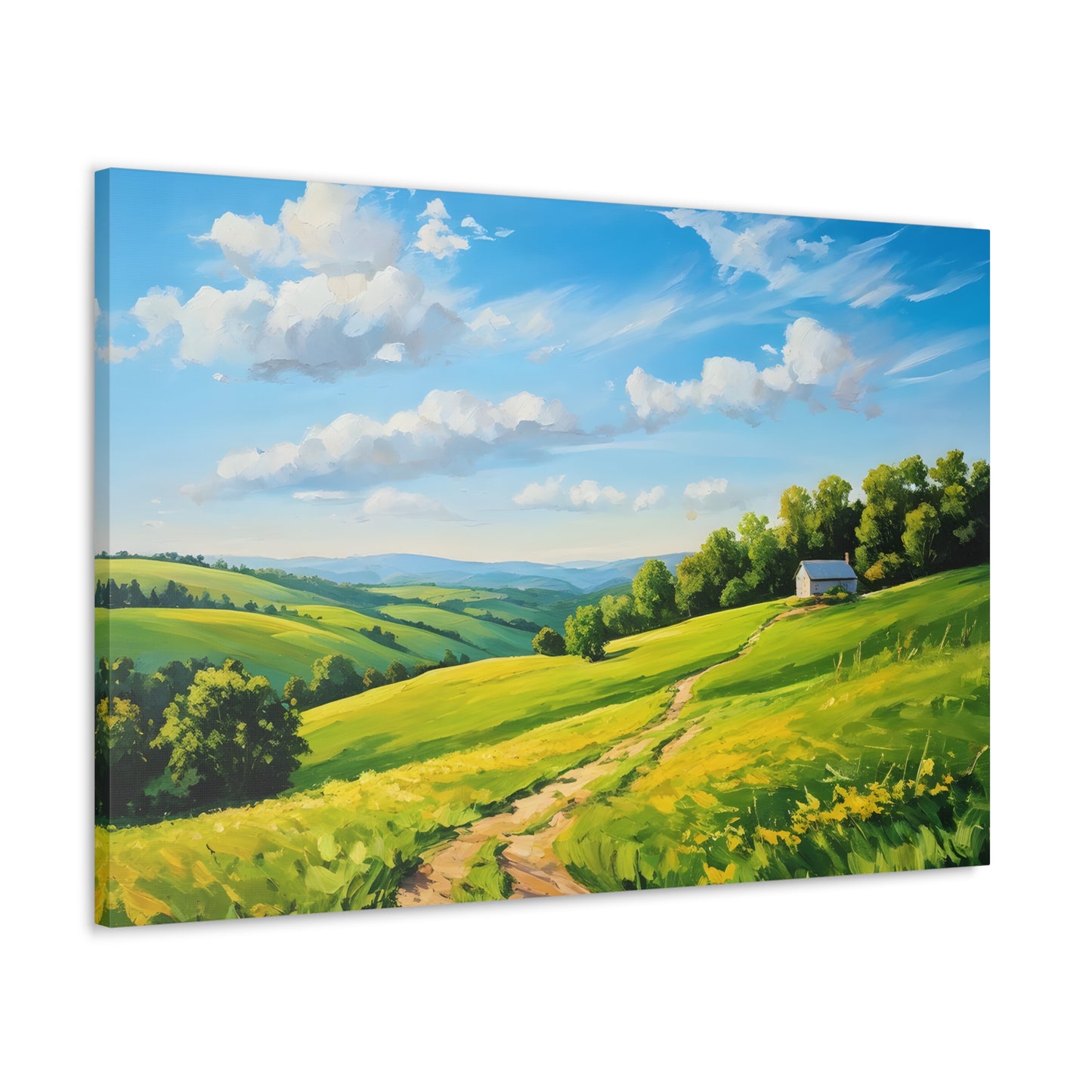 Quiet Landscape: Classic Oil Painting Wall Décor