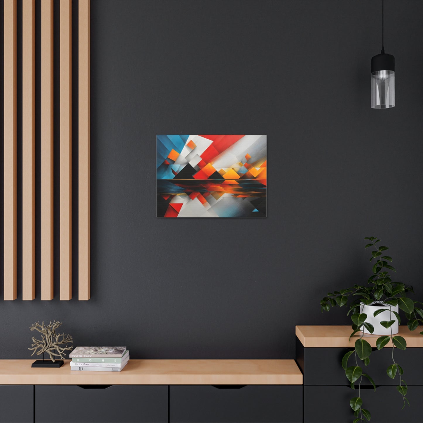 Starlit Horizon: Abstract Wall Décor