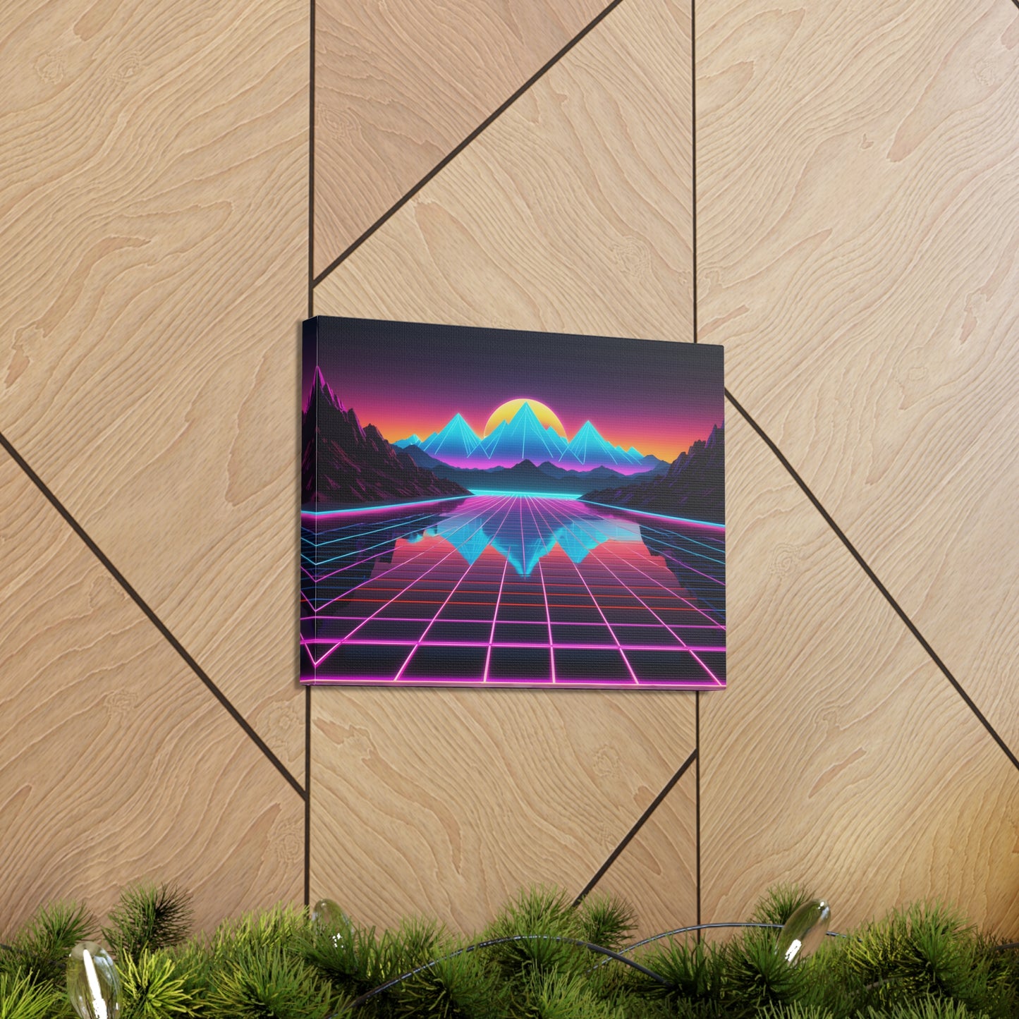 Skyline Dreams: Outrun Wall Décor