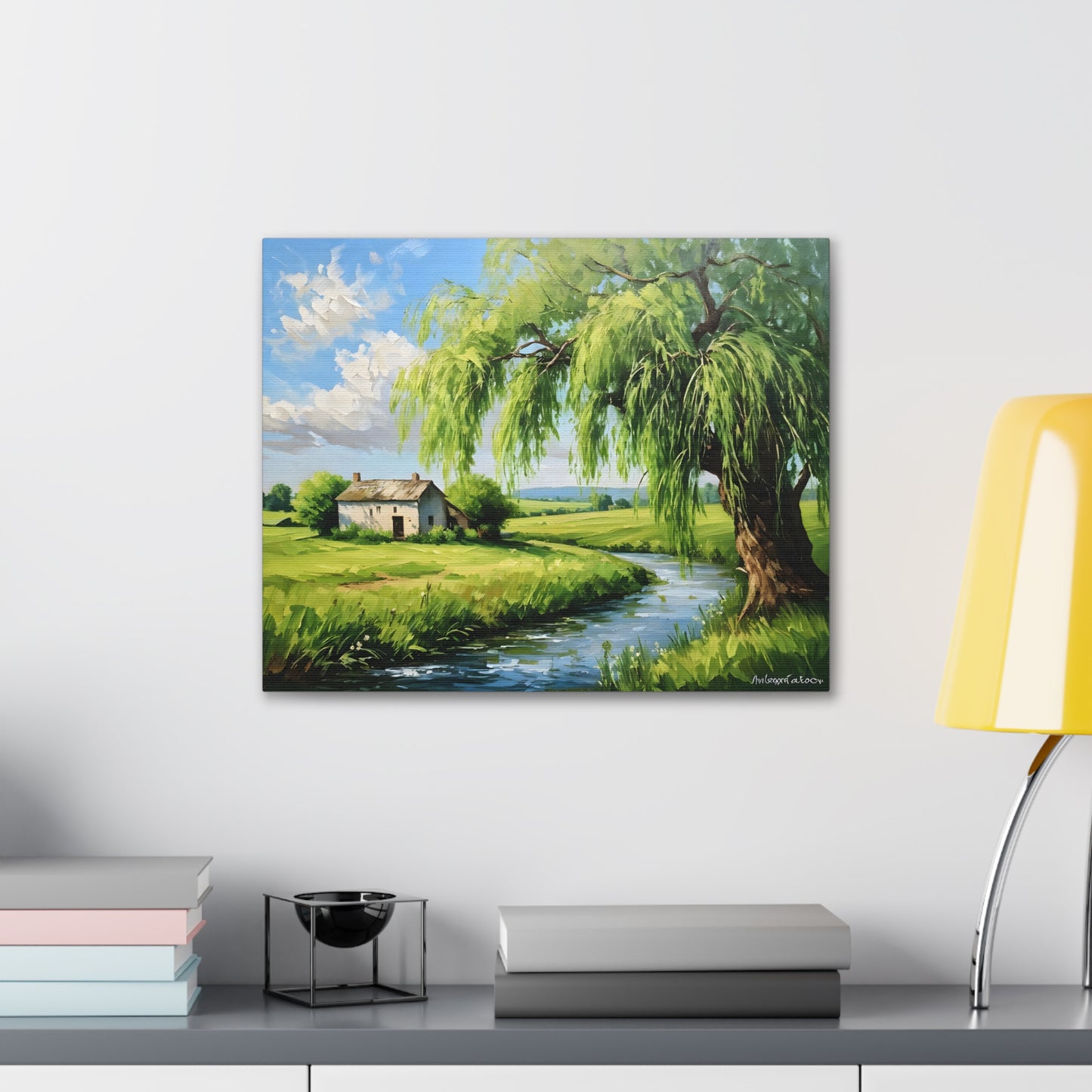 Peaceful Haven: Classic Oil Painting Wall Décor