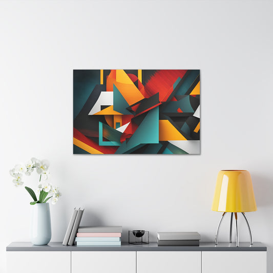 Luminescent Maze: Abstract Wall Décor