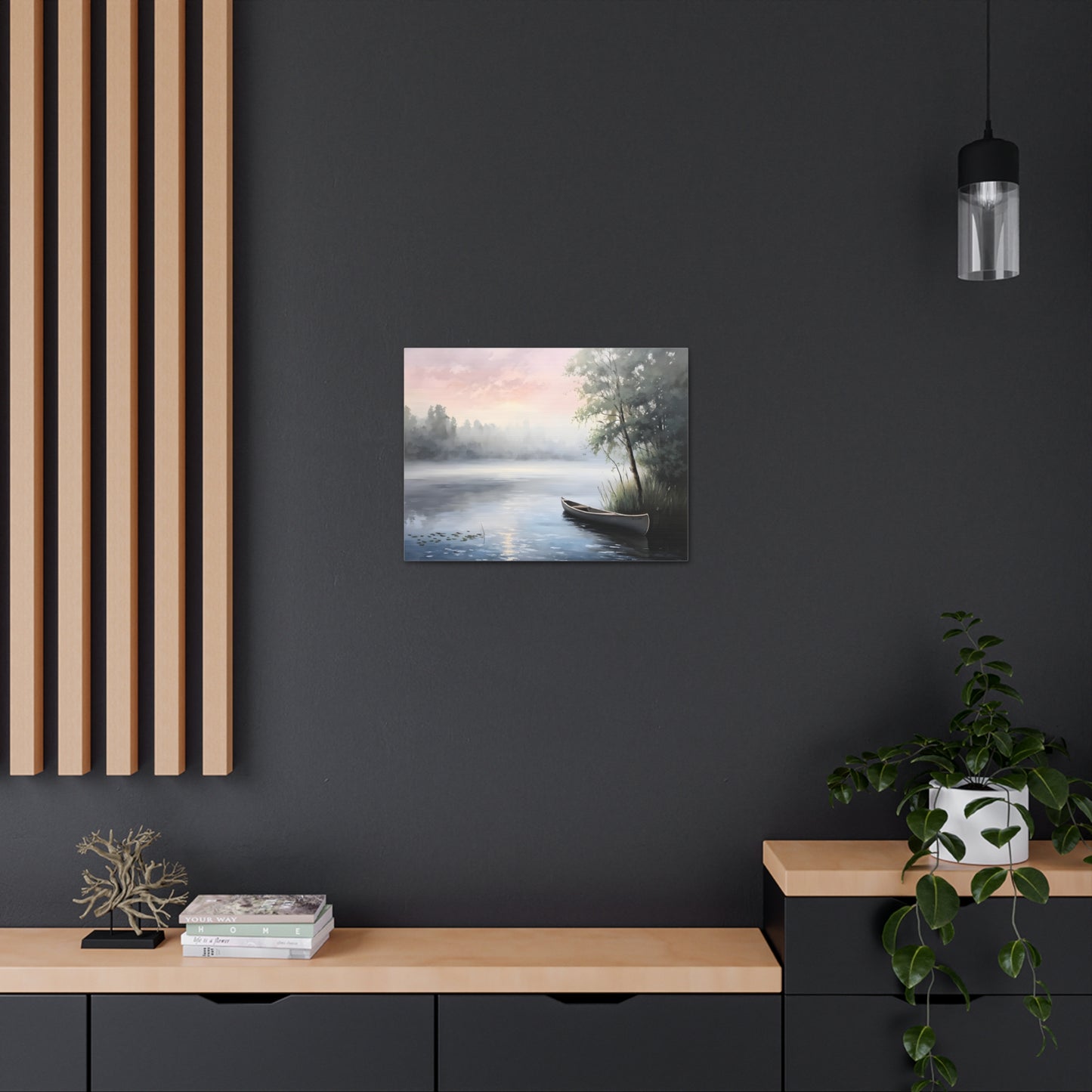 Misty Morning: Classic Oil Painting Wall Décor