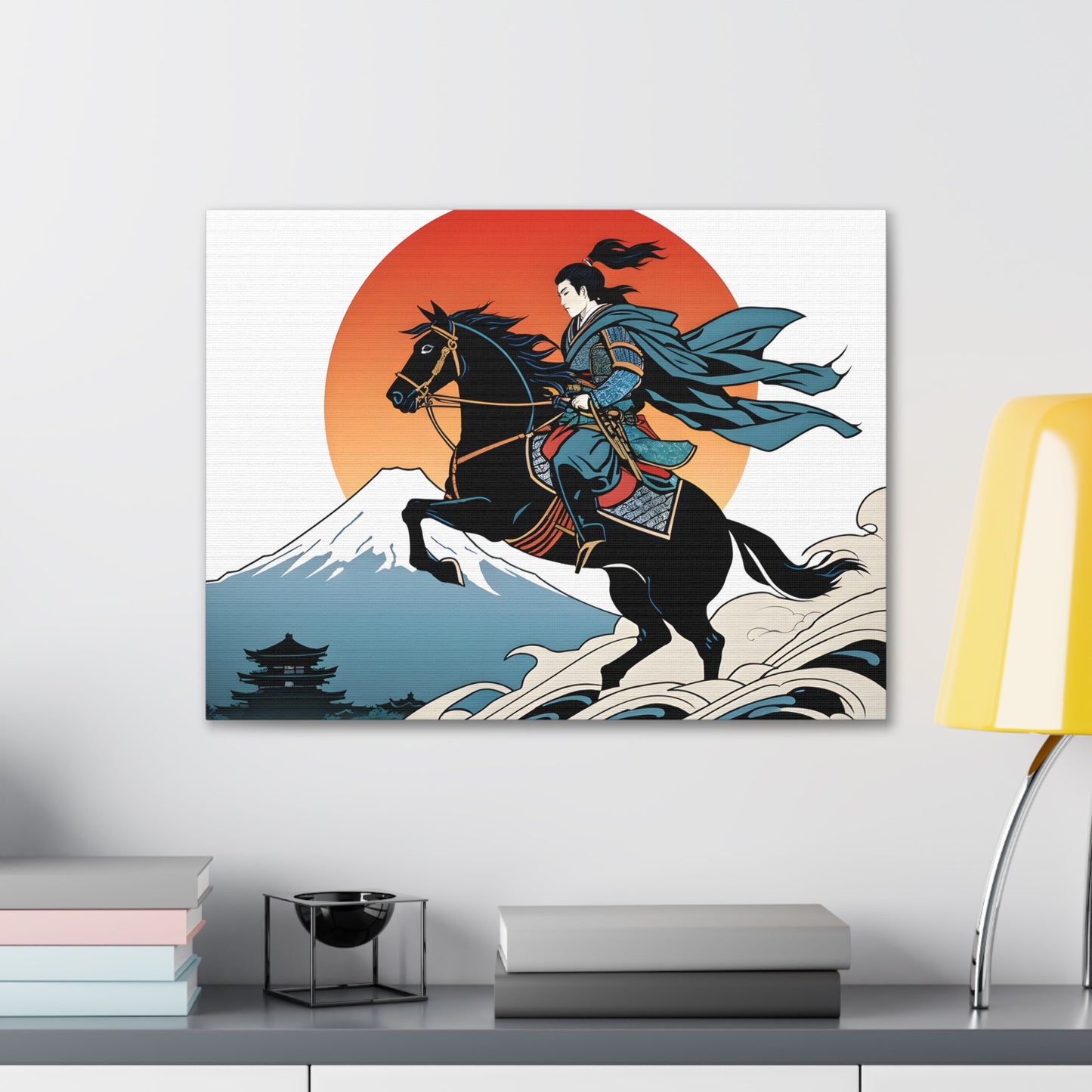 Samurai Sunset: Ukiyo-e Wall Décor