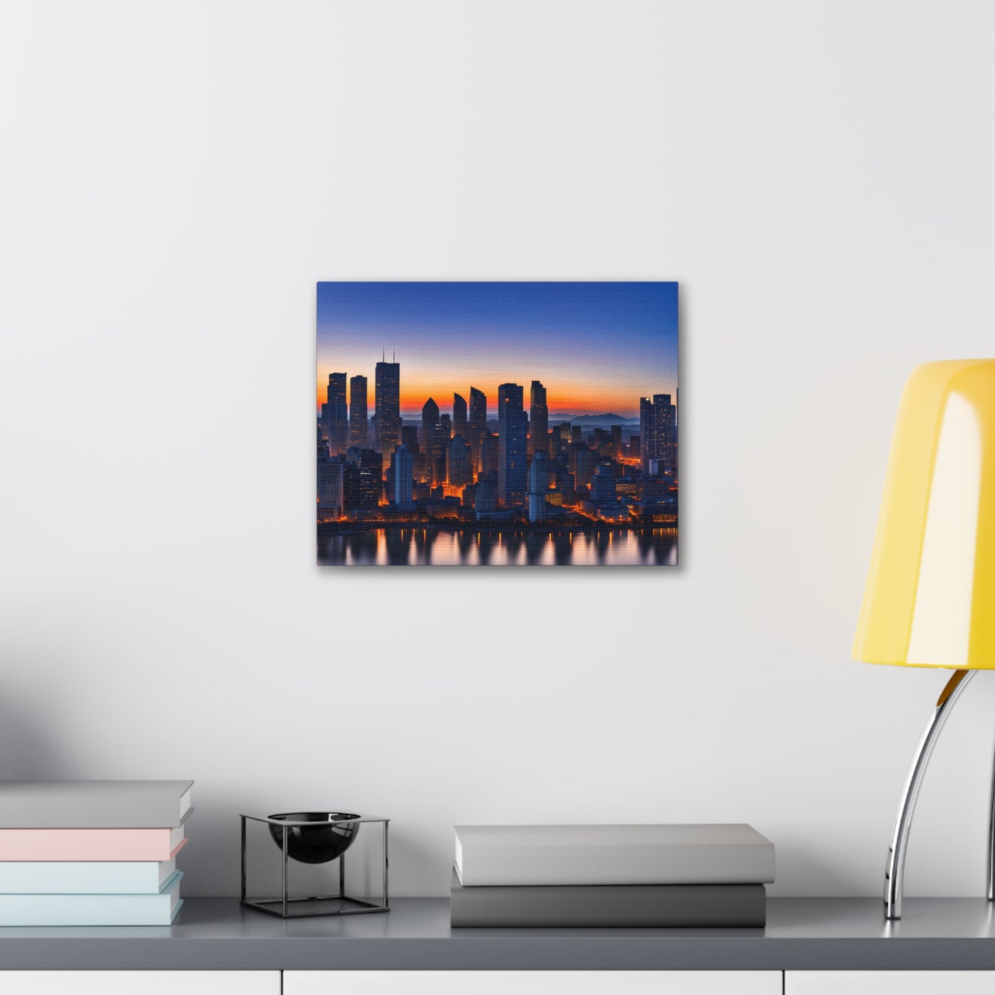 Evening Skyline: Cityscape Wall Décor