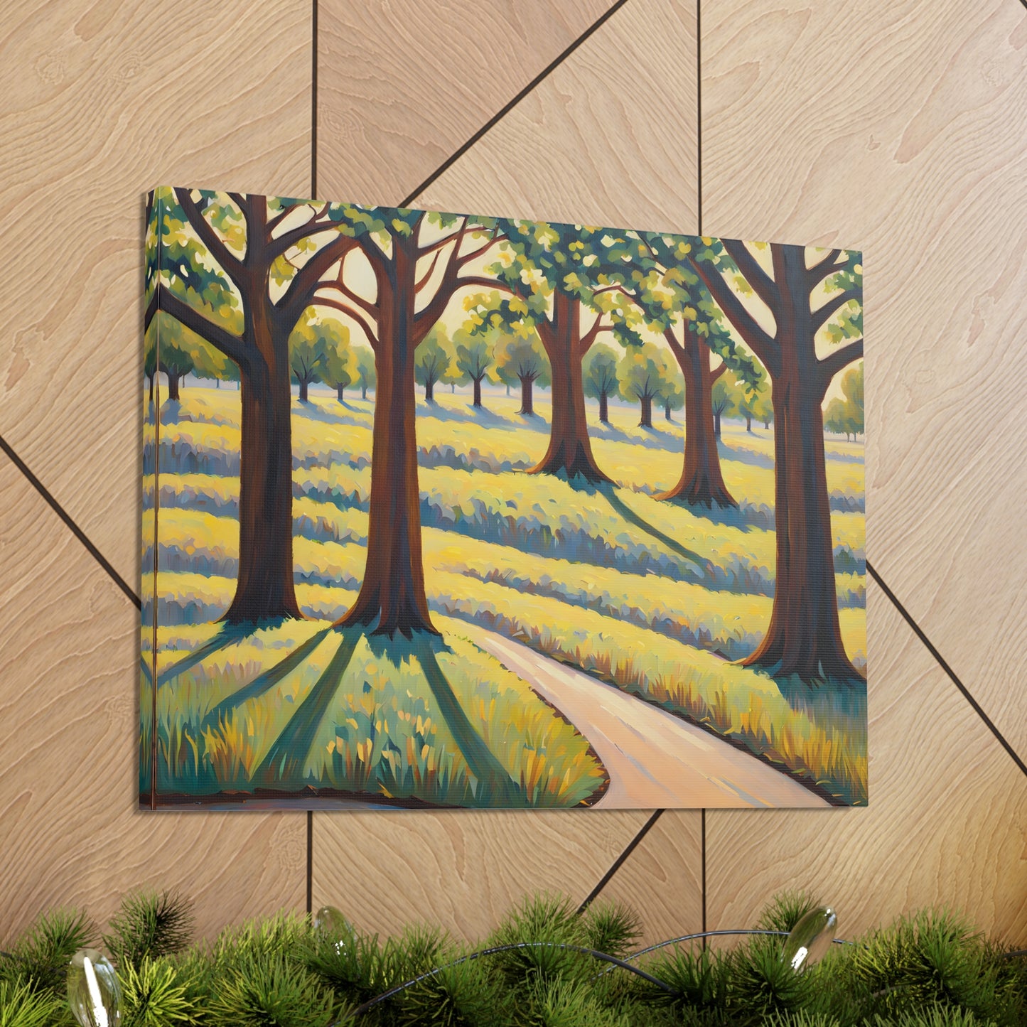 Tranquil Countryside: Classic Oil Painting Wall Décor